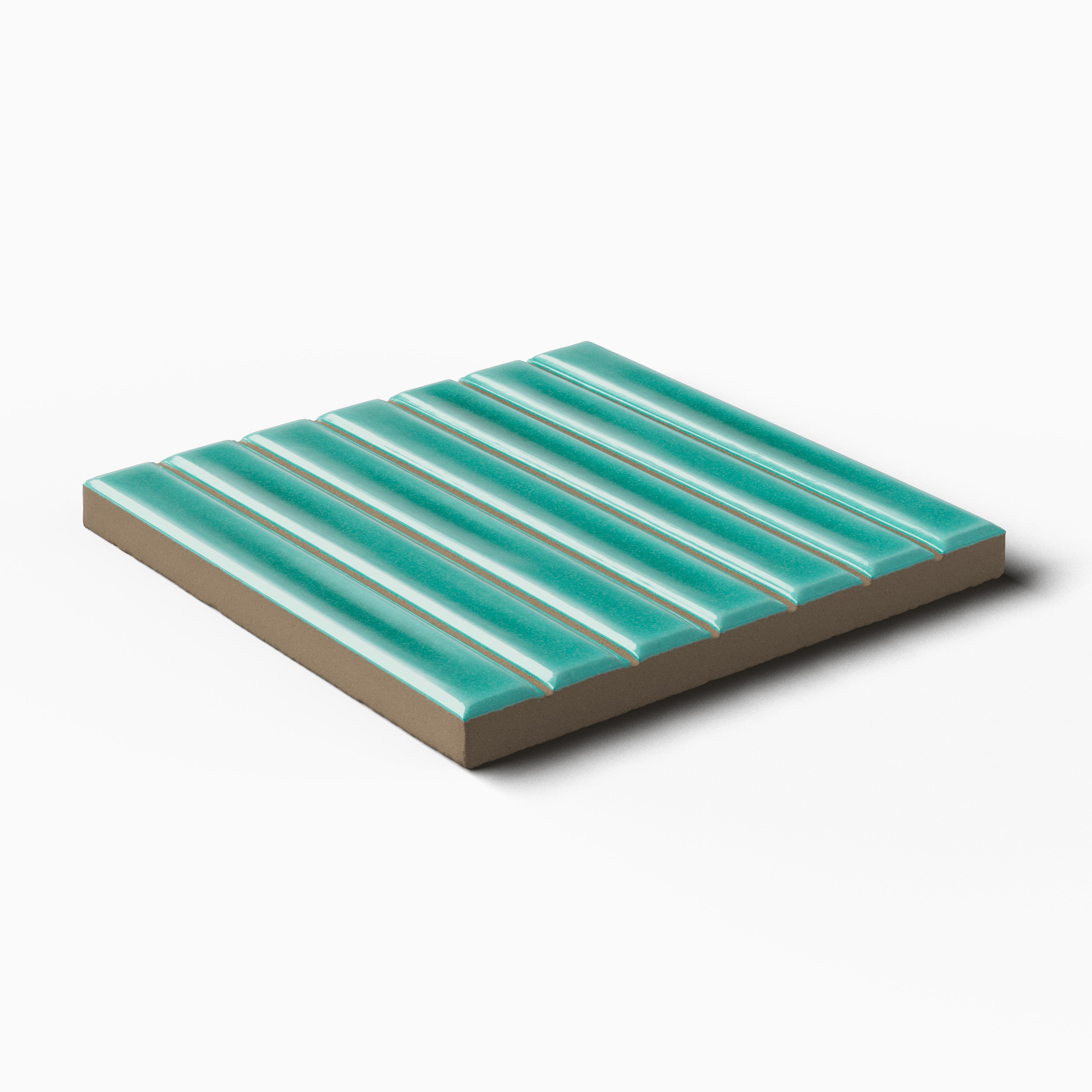 Celia 4.6 x 4.6 Glossy Porcelain Tile in Turques