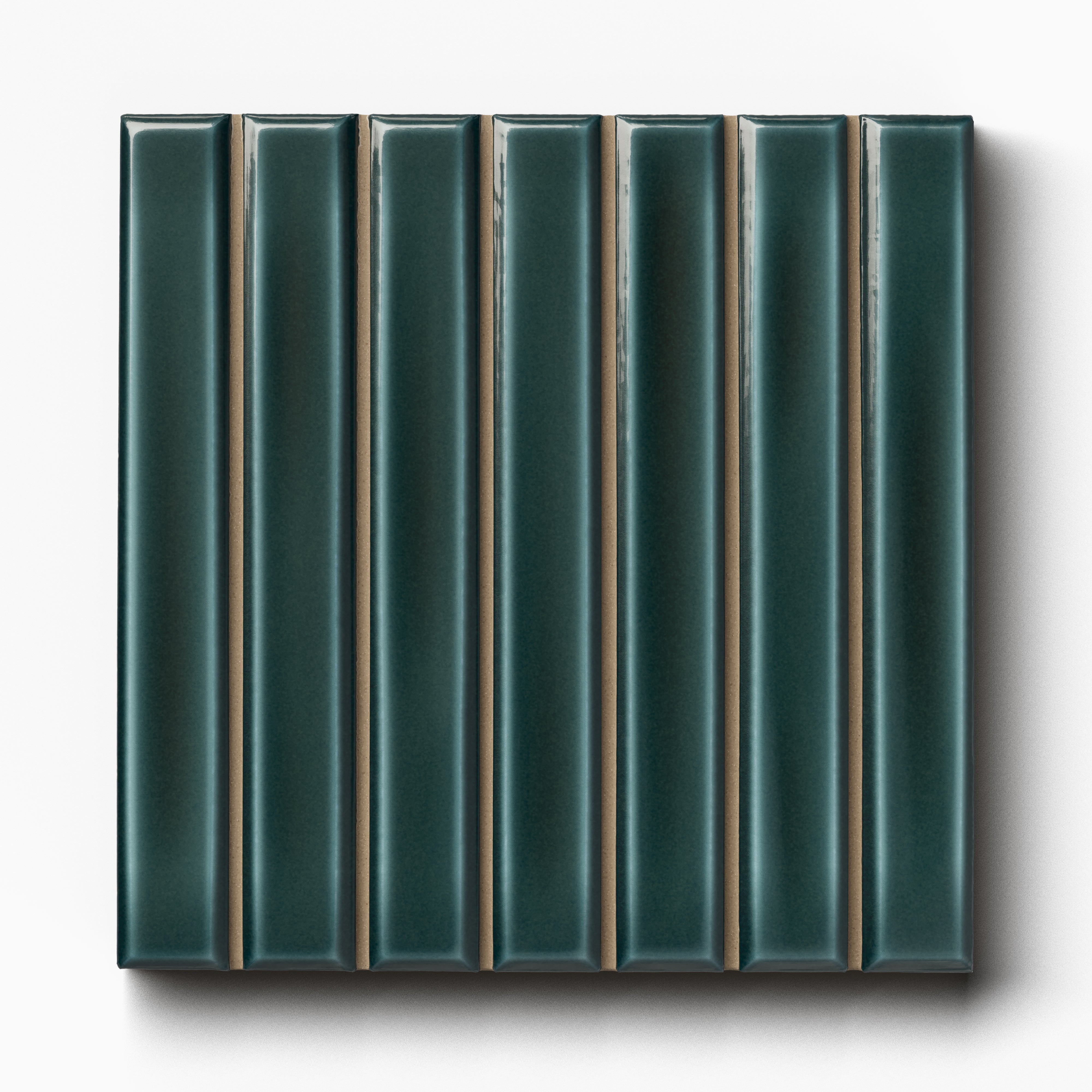 Celia 4.6x4.6 Glossy Porcelain Tile in Teal