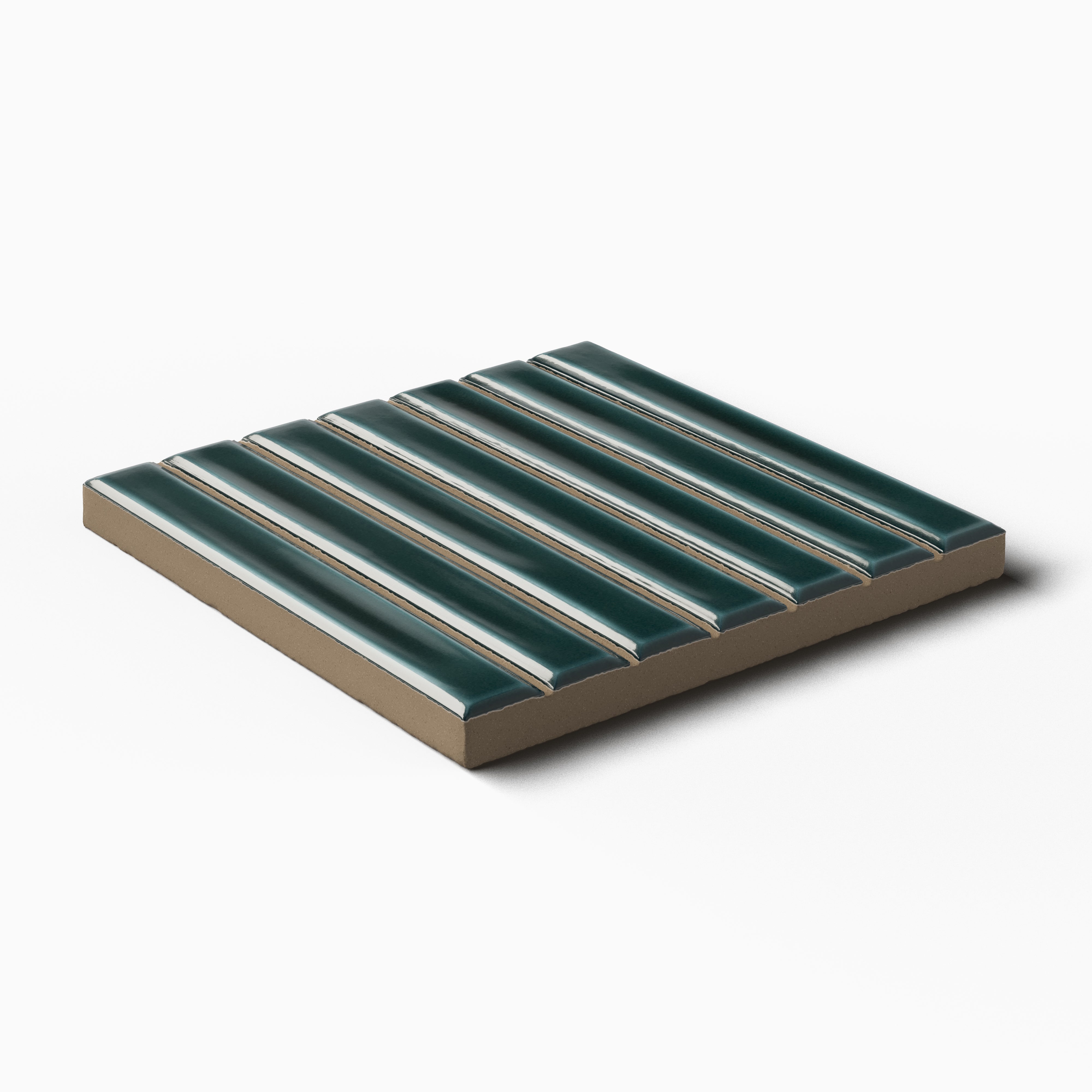 Celia 4.6 x 4.6 Glossy Porcelain Tile in Teal