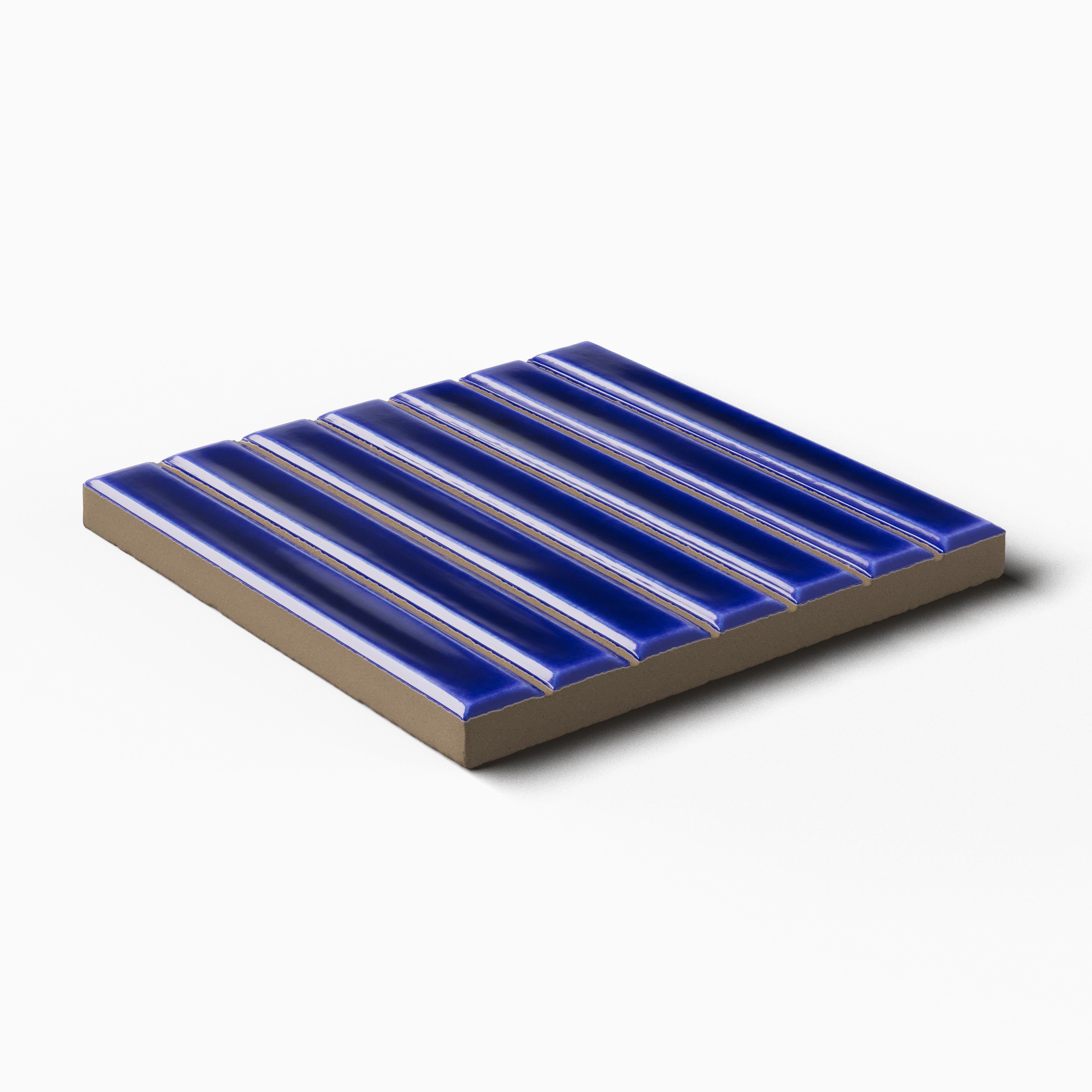 Celia 4.6 x 4.6 Glossy Porcelain Tile in Indigo