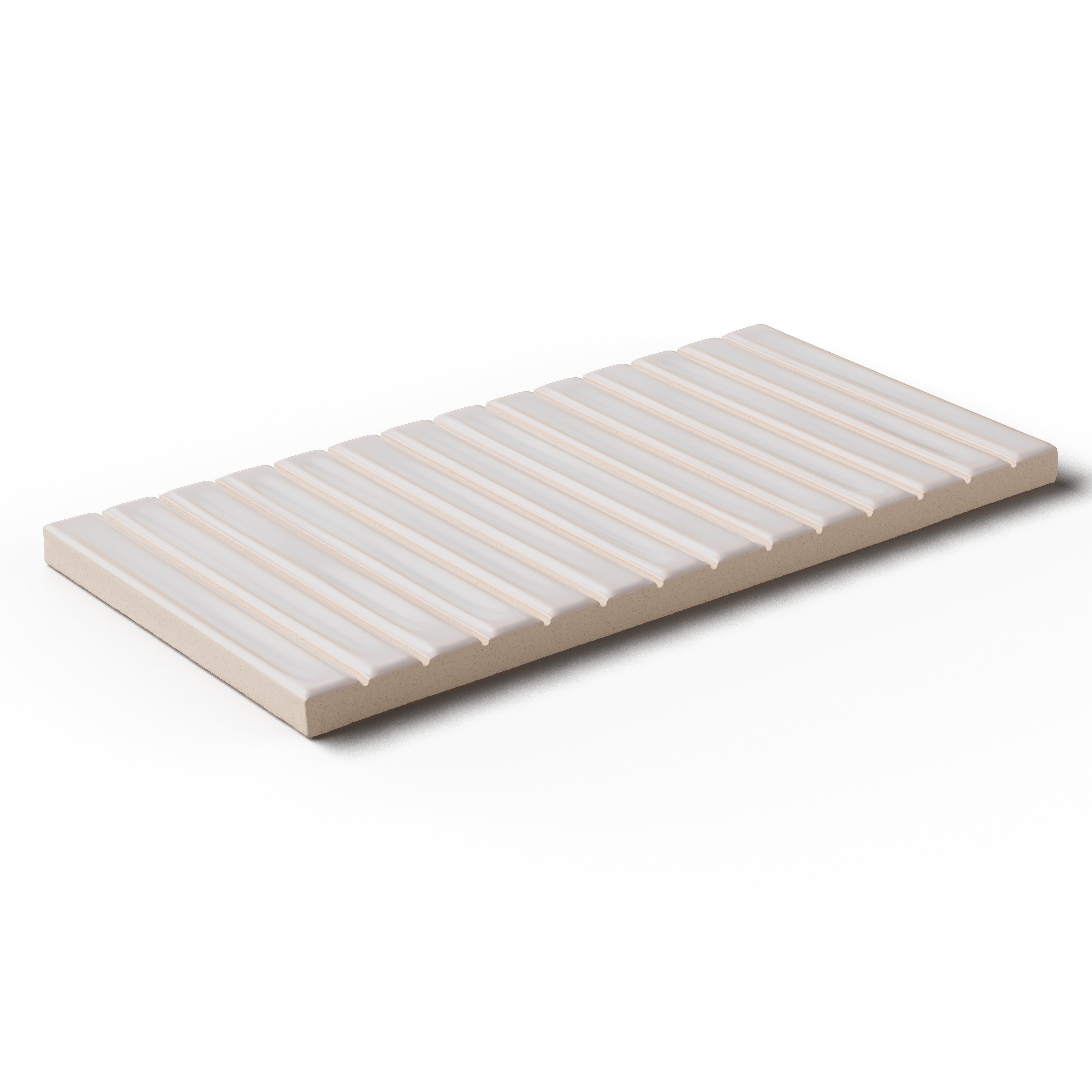 Celia 5 x 10 Glossy Ceramic Tile in Deep White