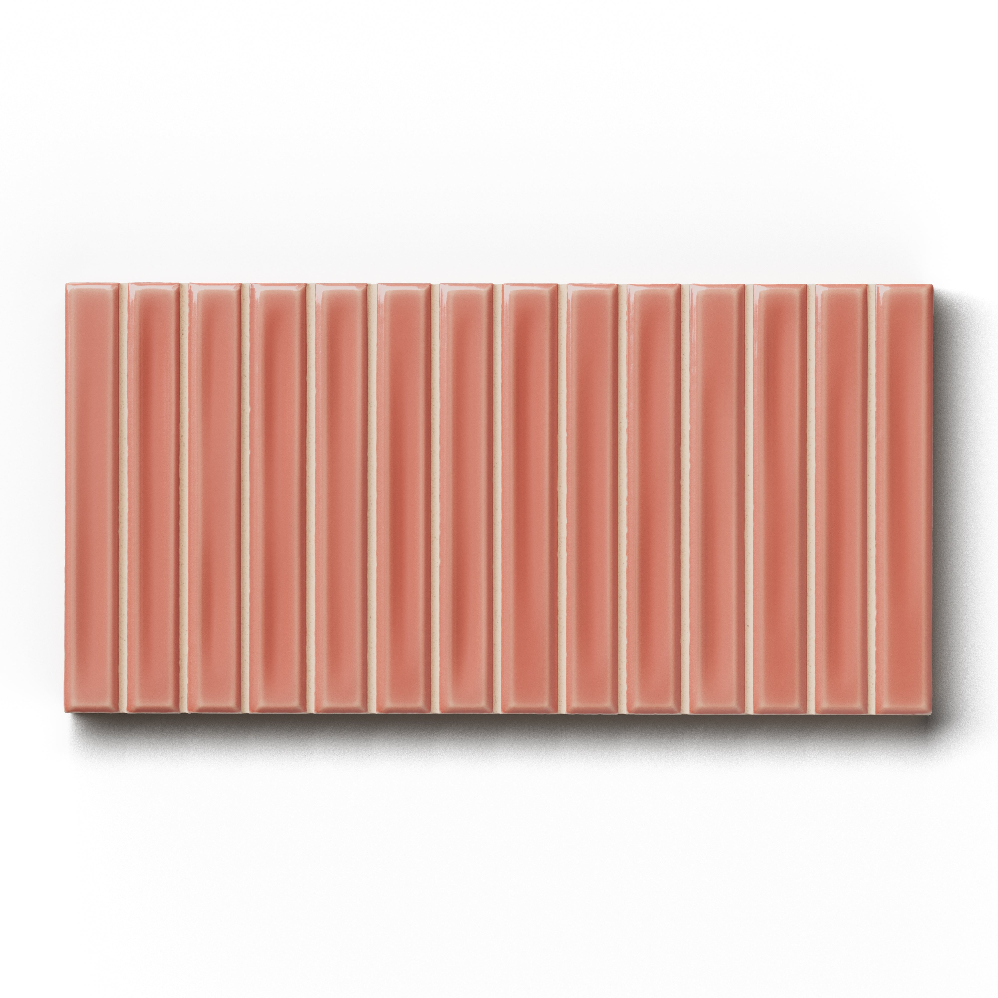 Celia 5x10 Glossy Ceramic Tile in Coral