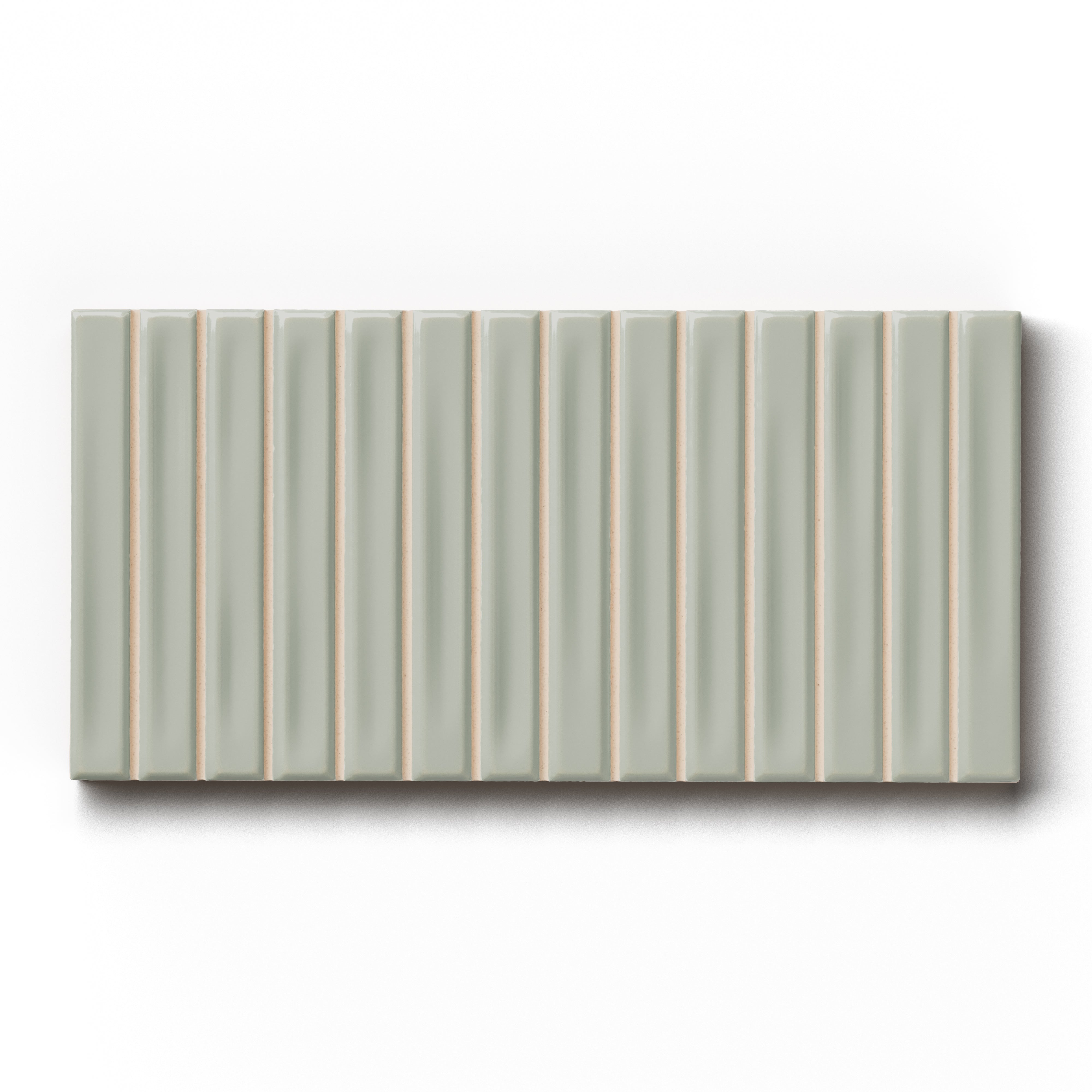 Celia 5x10 Glossy Ceramic Tile in Fern