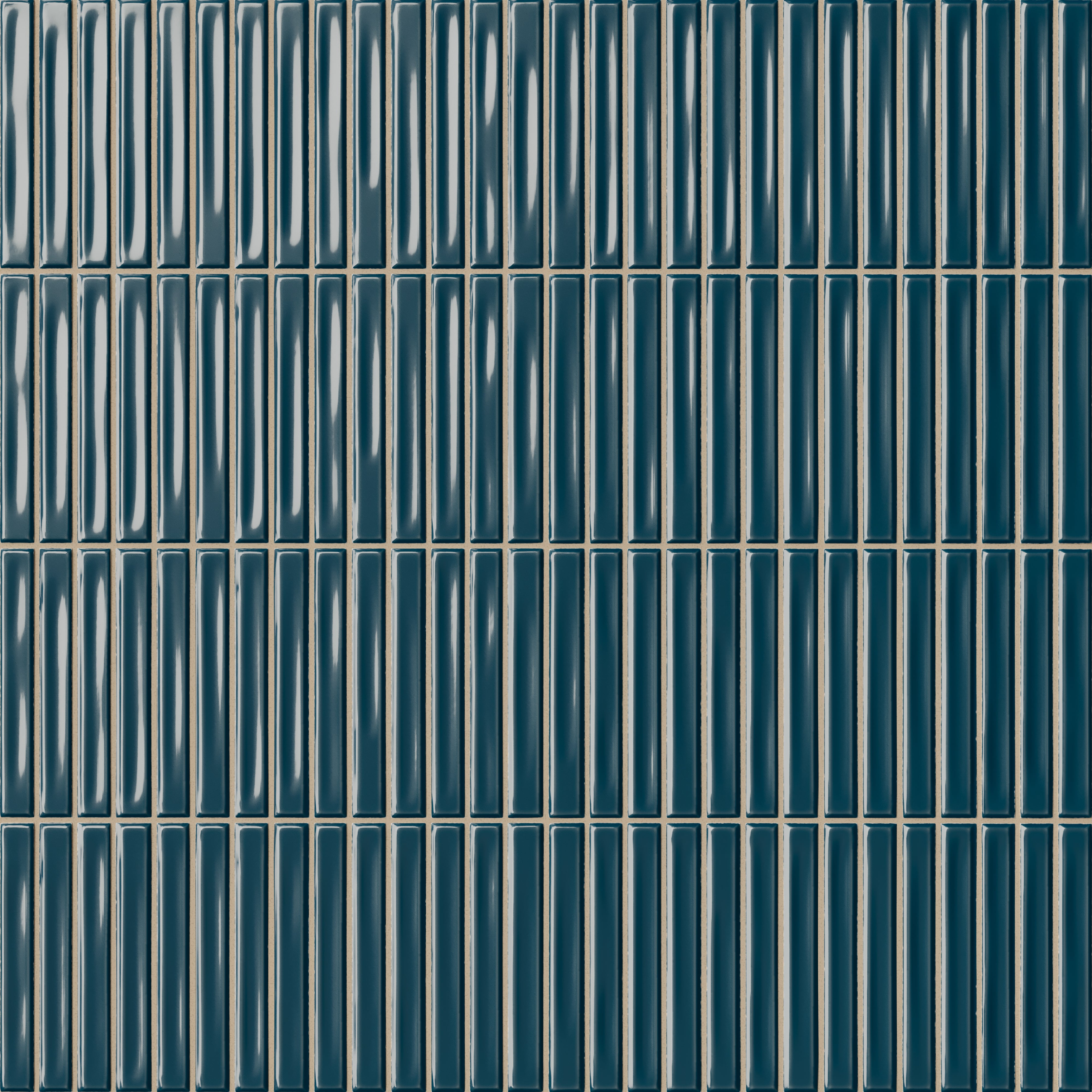 Celia 5x10 Glossy Ceramic Tile in Peacock Blue