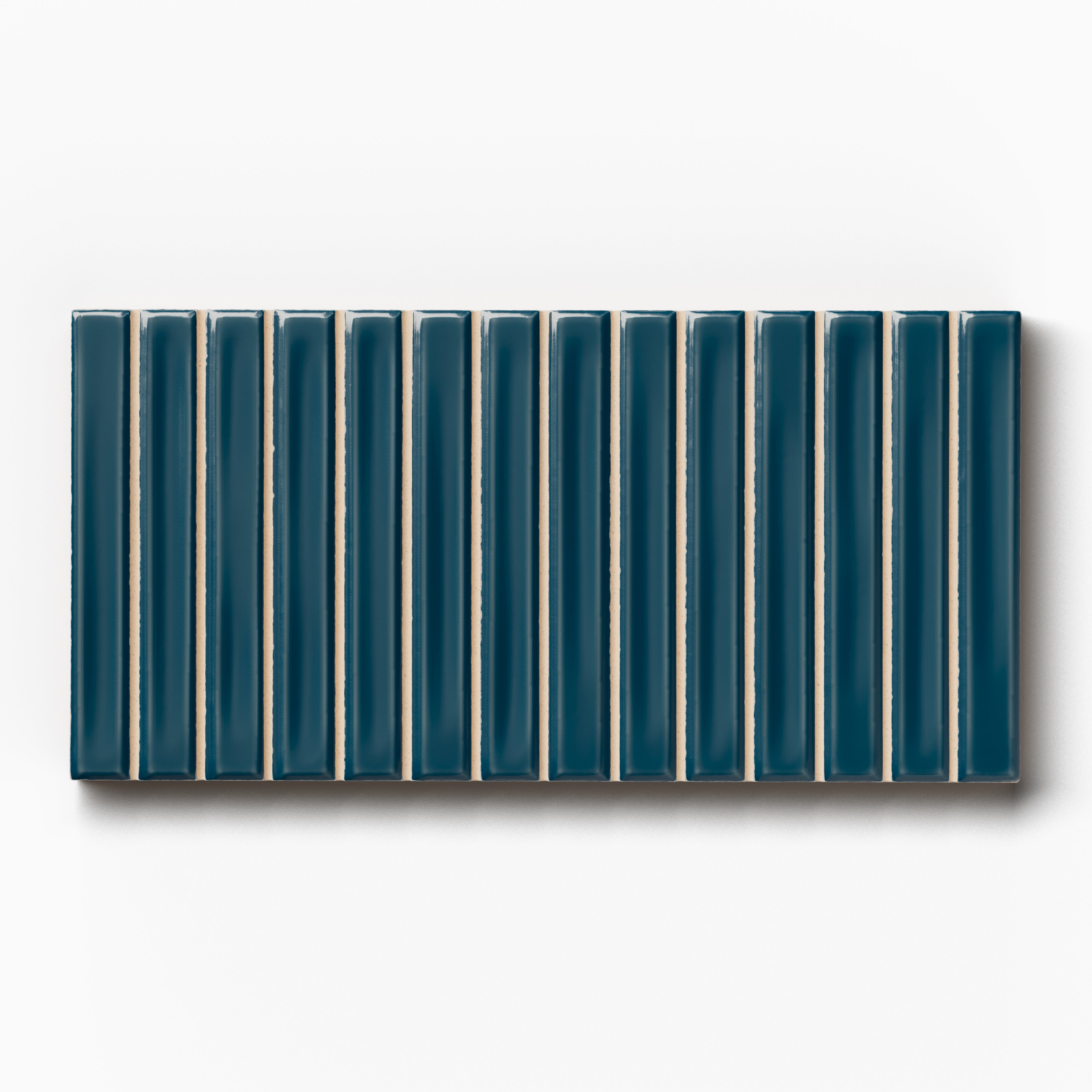 Celia 5x10 Glossy Ceramic Tile in Peacock Blue