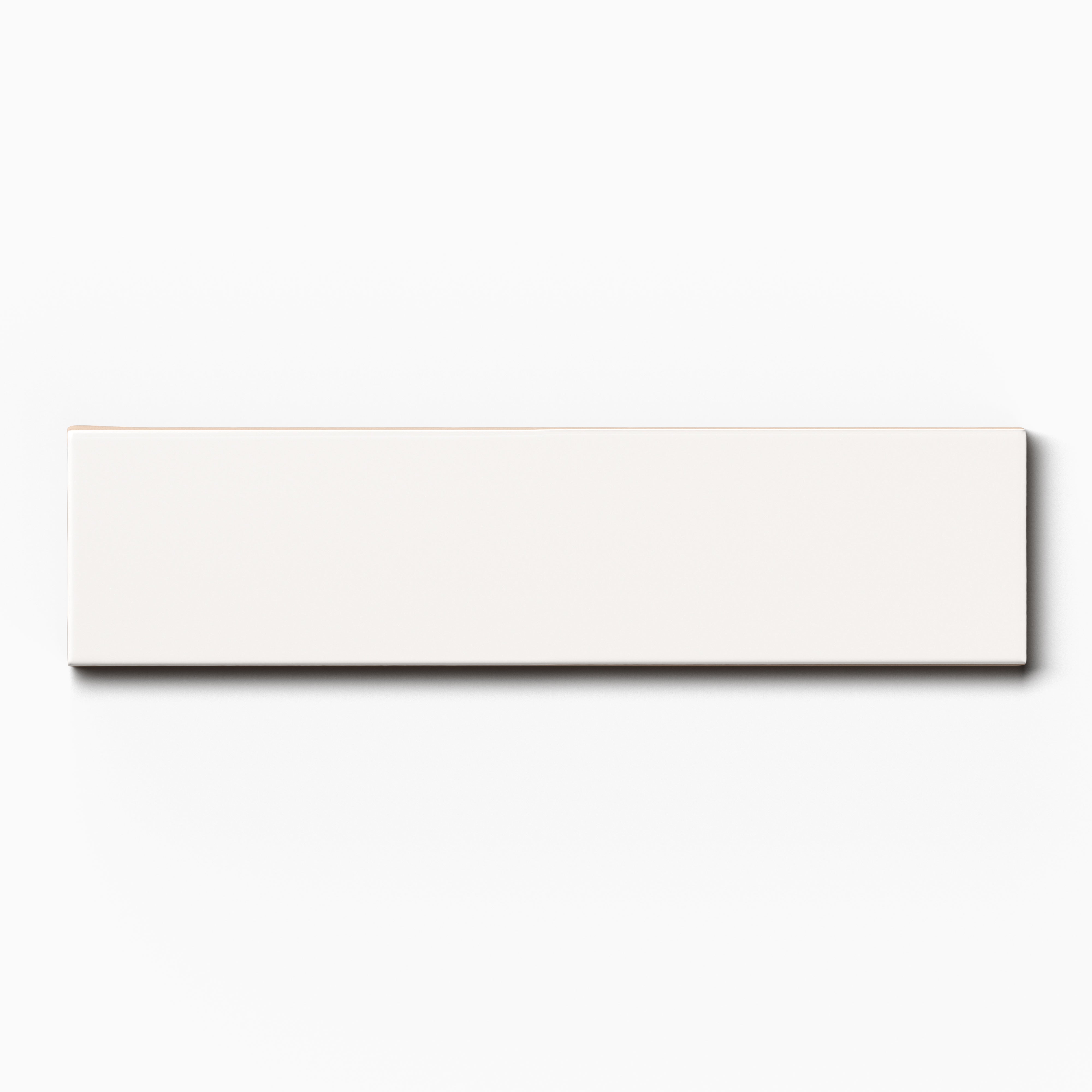 Mika 2.5x10 Glossy Ceramic Tile in Chalk