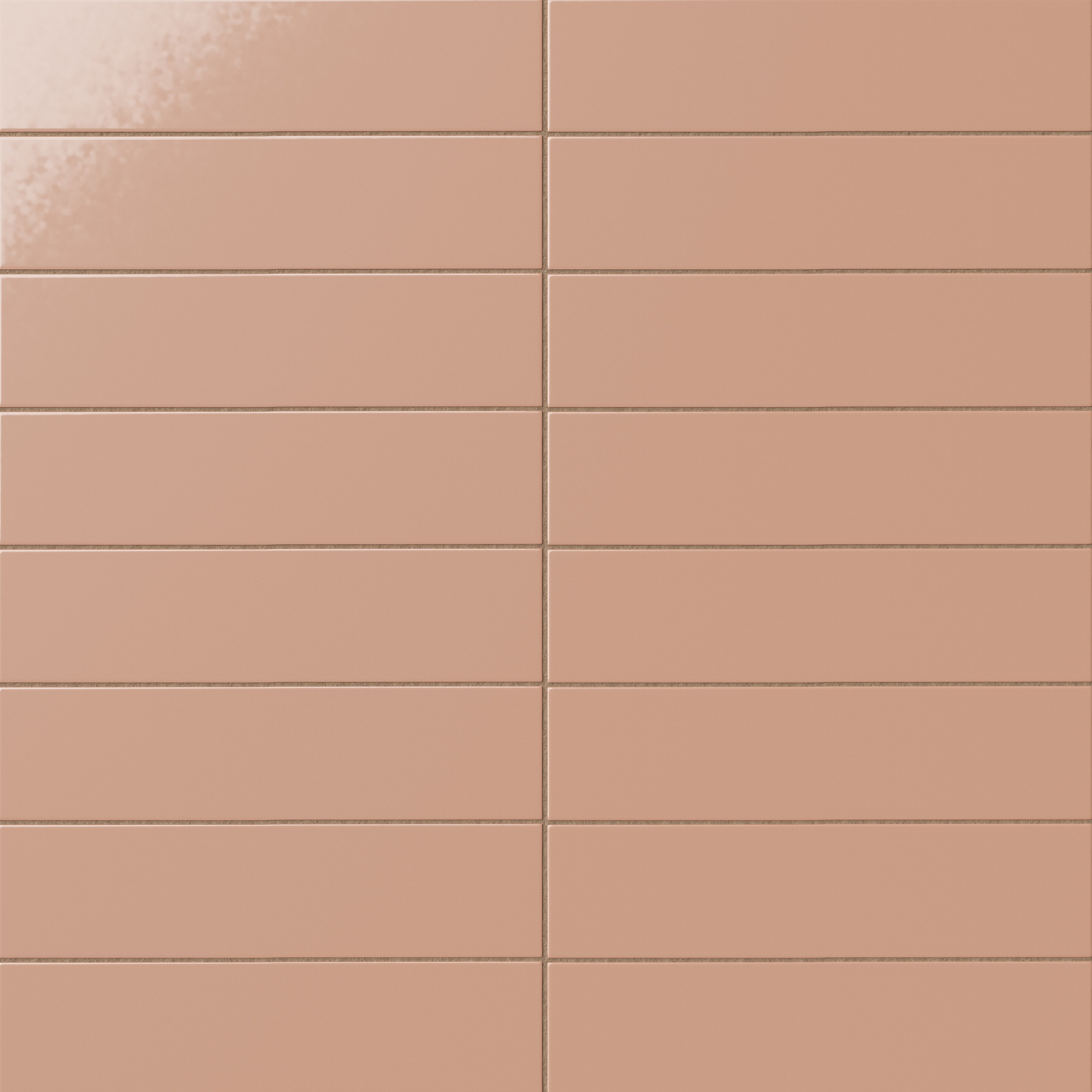 Mika 2.5x10 Glossy Ceramic Tile in Tan