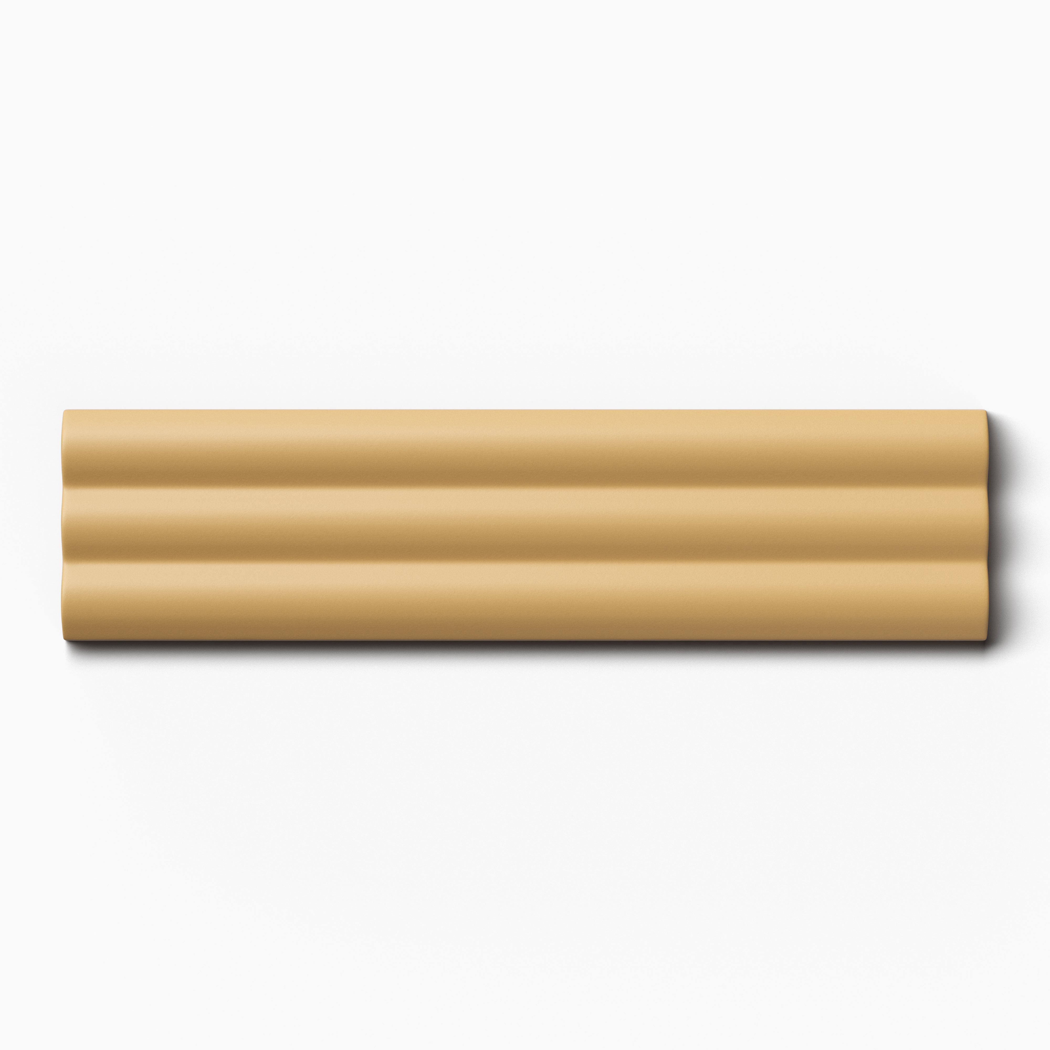 Mika 2.5x10 Matte Ceramic Reeded Tile in Dijon