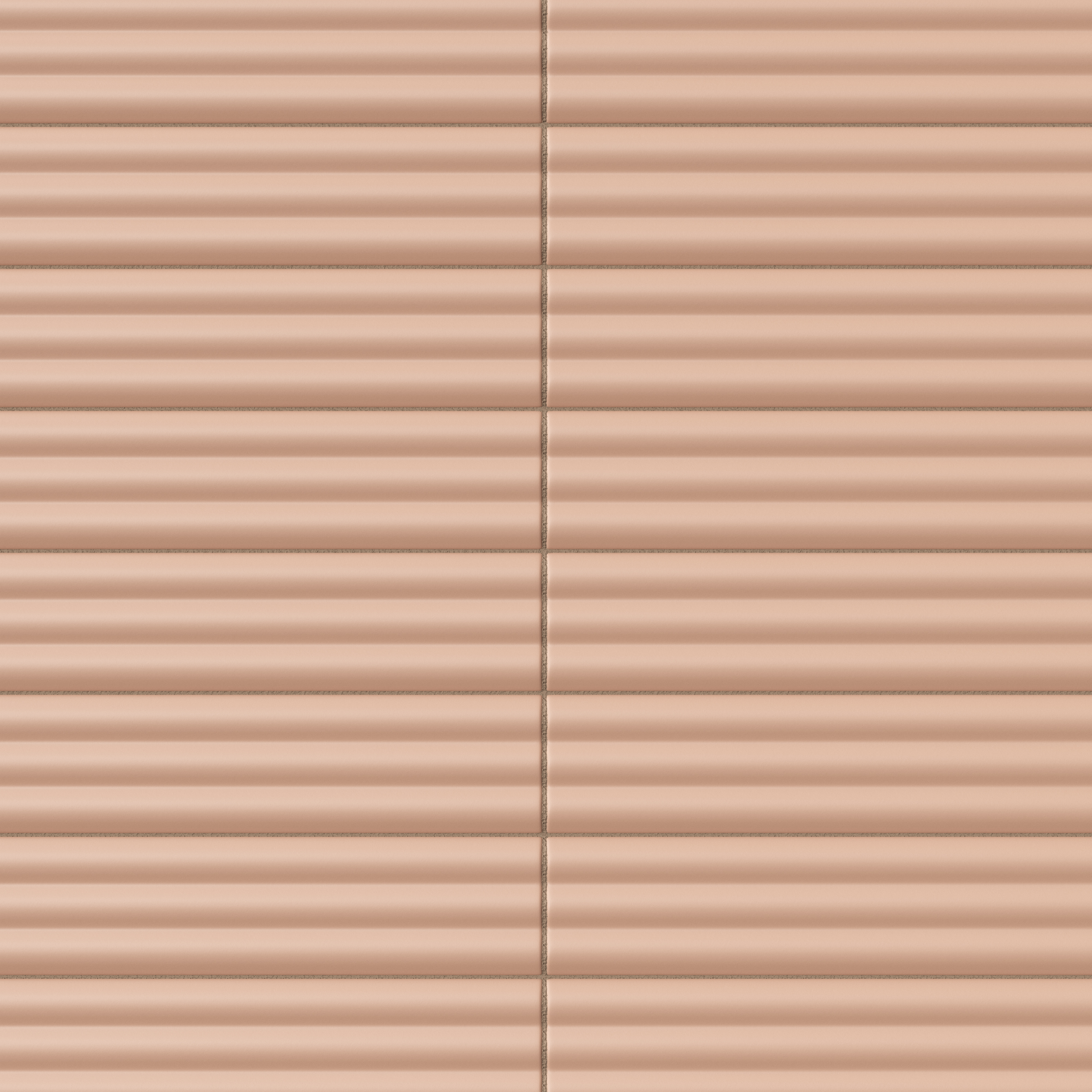 Mika 2.5x10 Matte Ceramic Reeded Tile in Tan