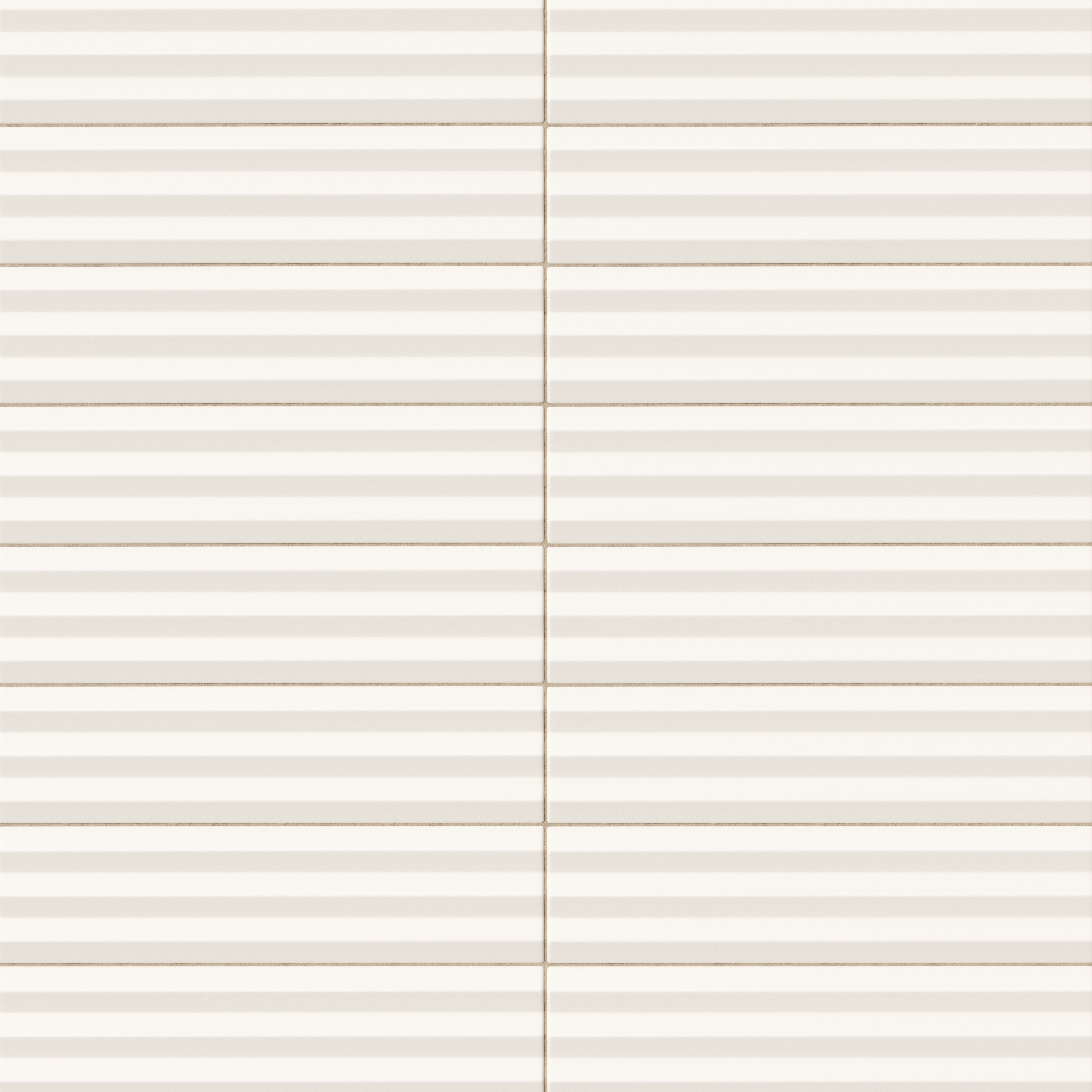 Mika 2.5x10 Matte Ceramic Beveled Tile in Chalk