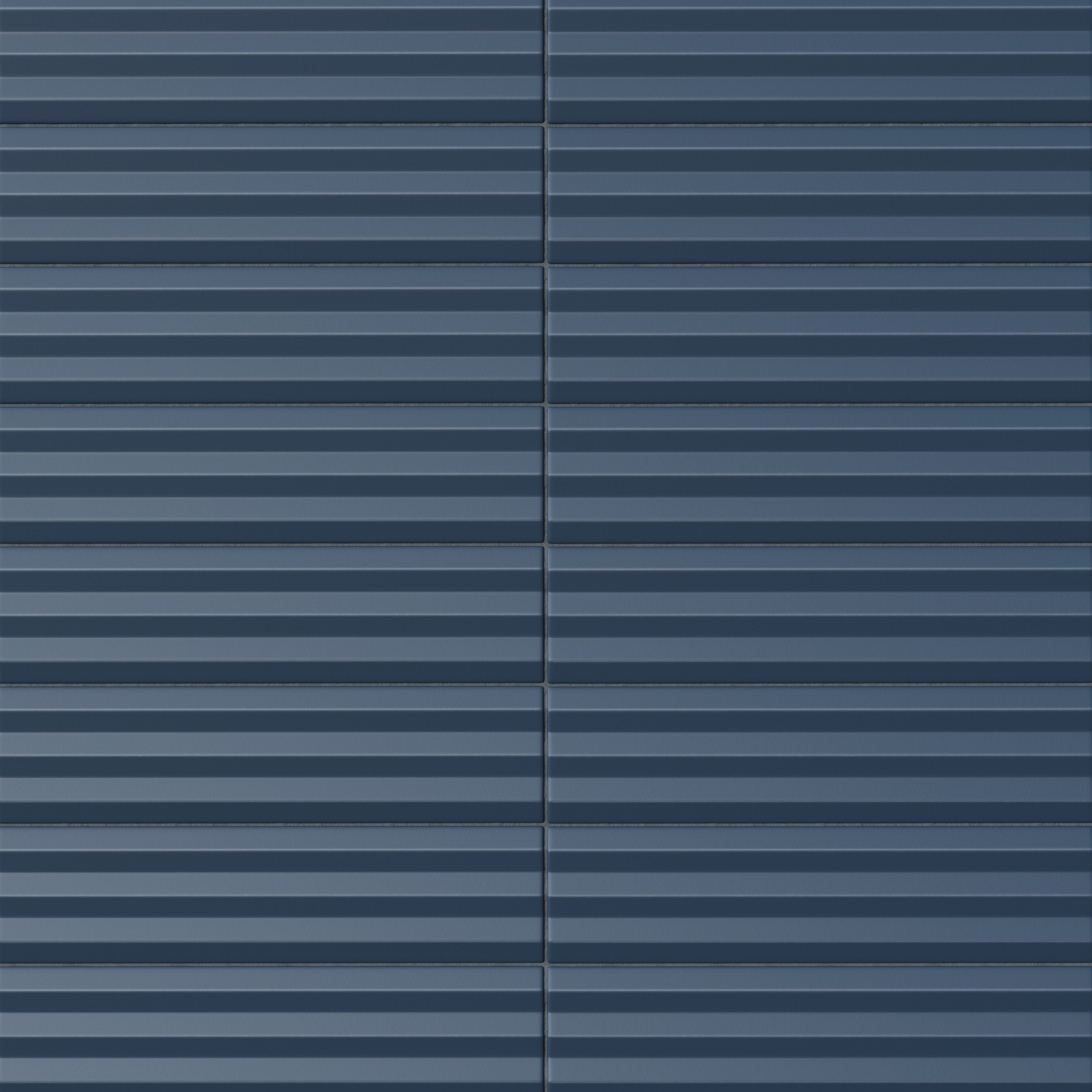 Mika 2.5x10 Matte Ceramic Beveled Tile in Midnight