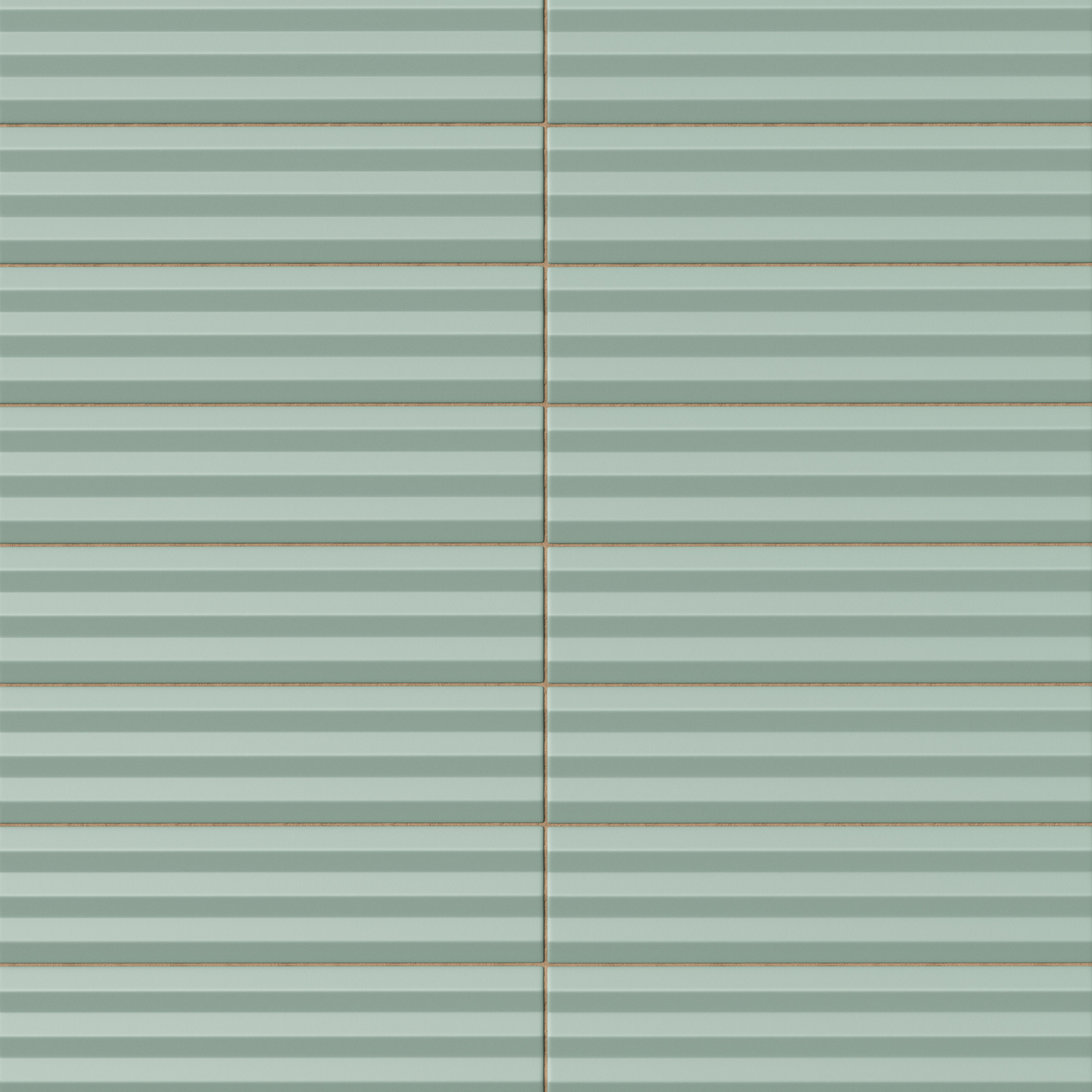 Mika 2.5x10 Matte Ceramic Beveled Tile in Sage