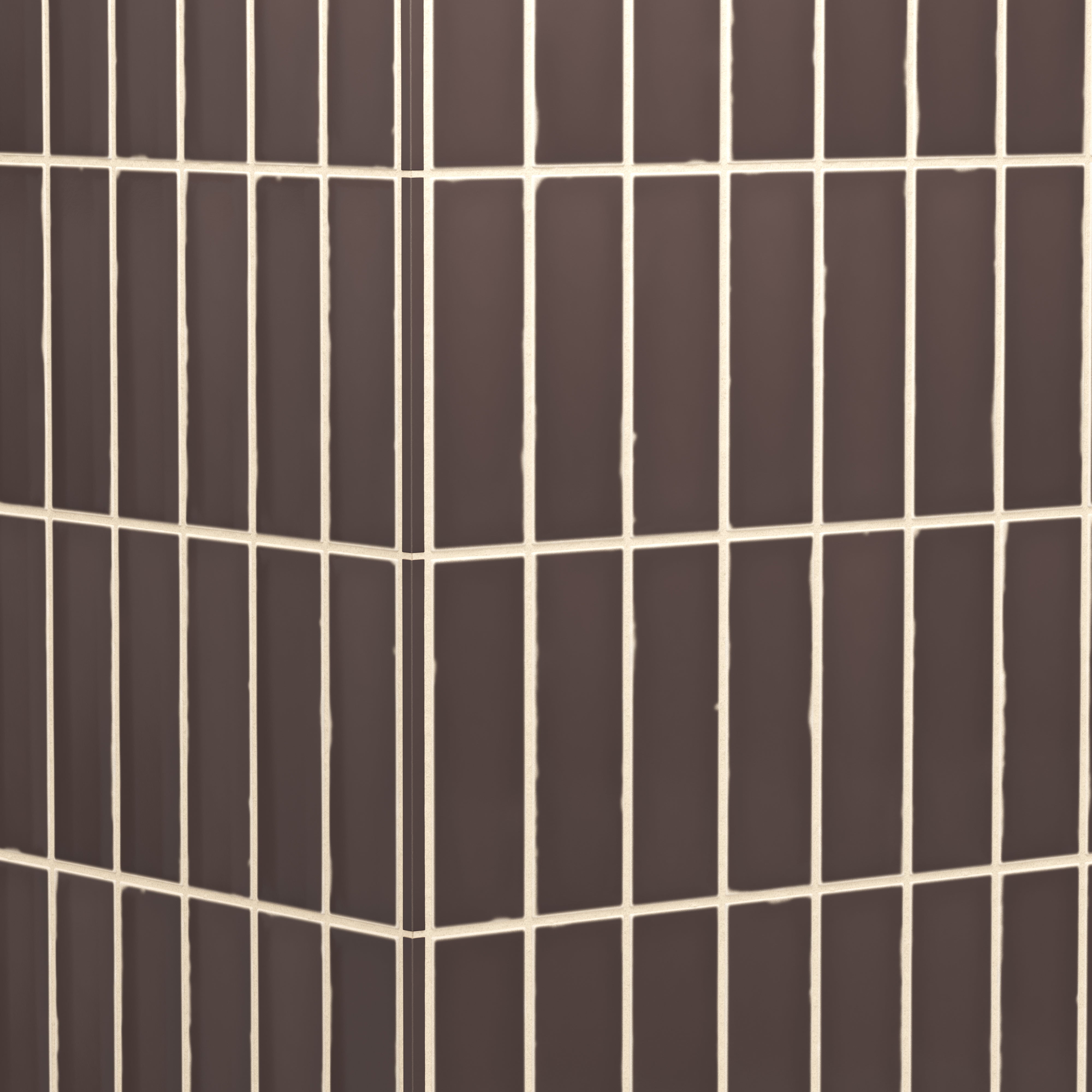 Dani 0.3 x 5 Trim Matte Ceramic Tile in Shadow