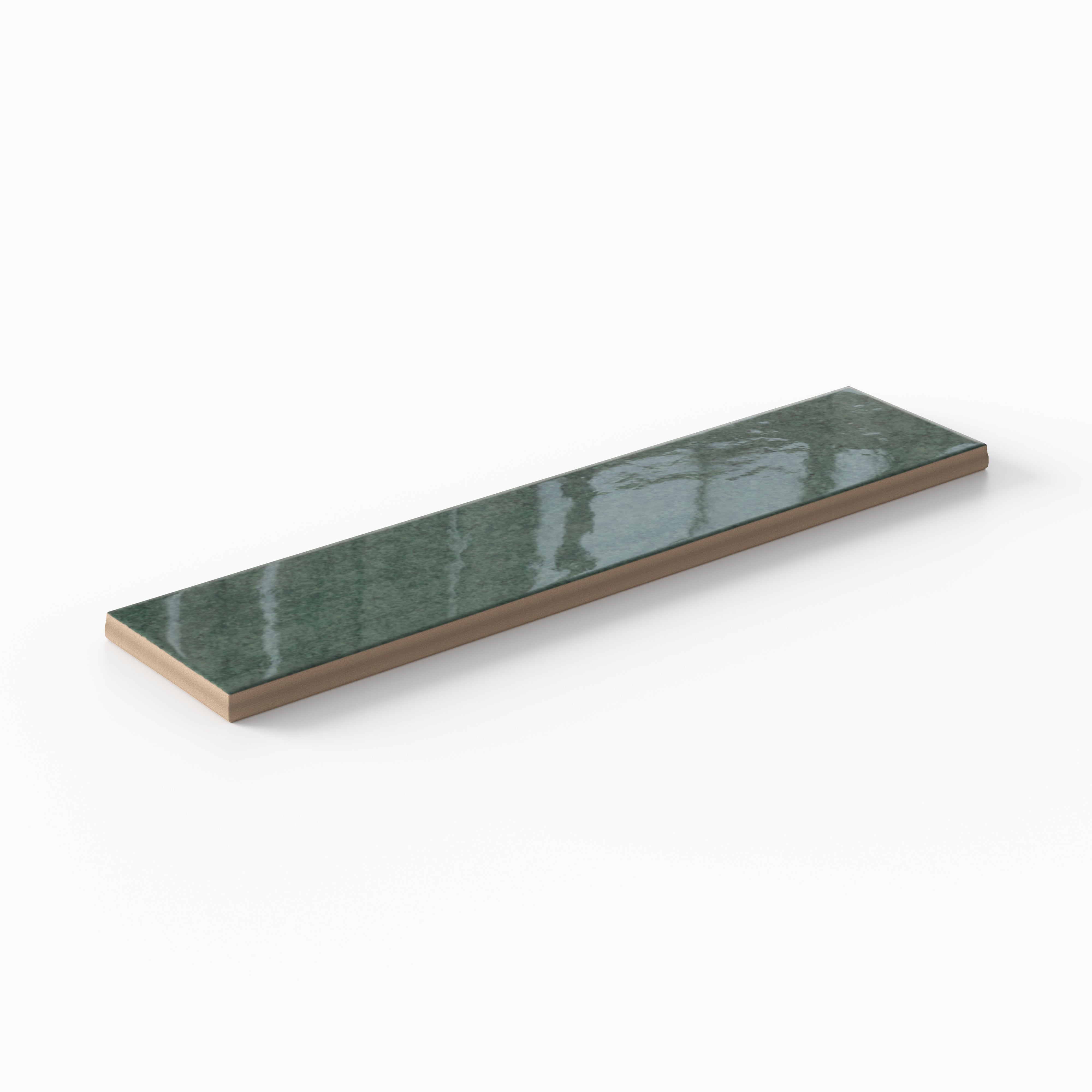 Aurelia 2.5 x 11 Glossy Porcelain Subway Tile in Oliva
