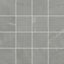 Leona 4 x 4 Polished Porcelain Mosaic Tile in Amani Grey