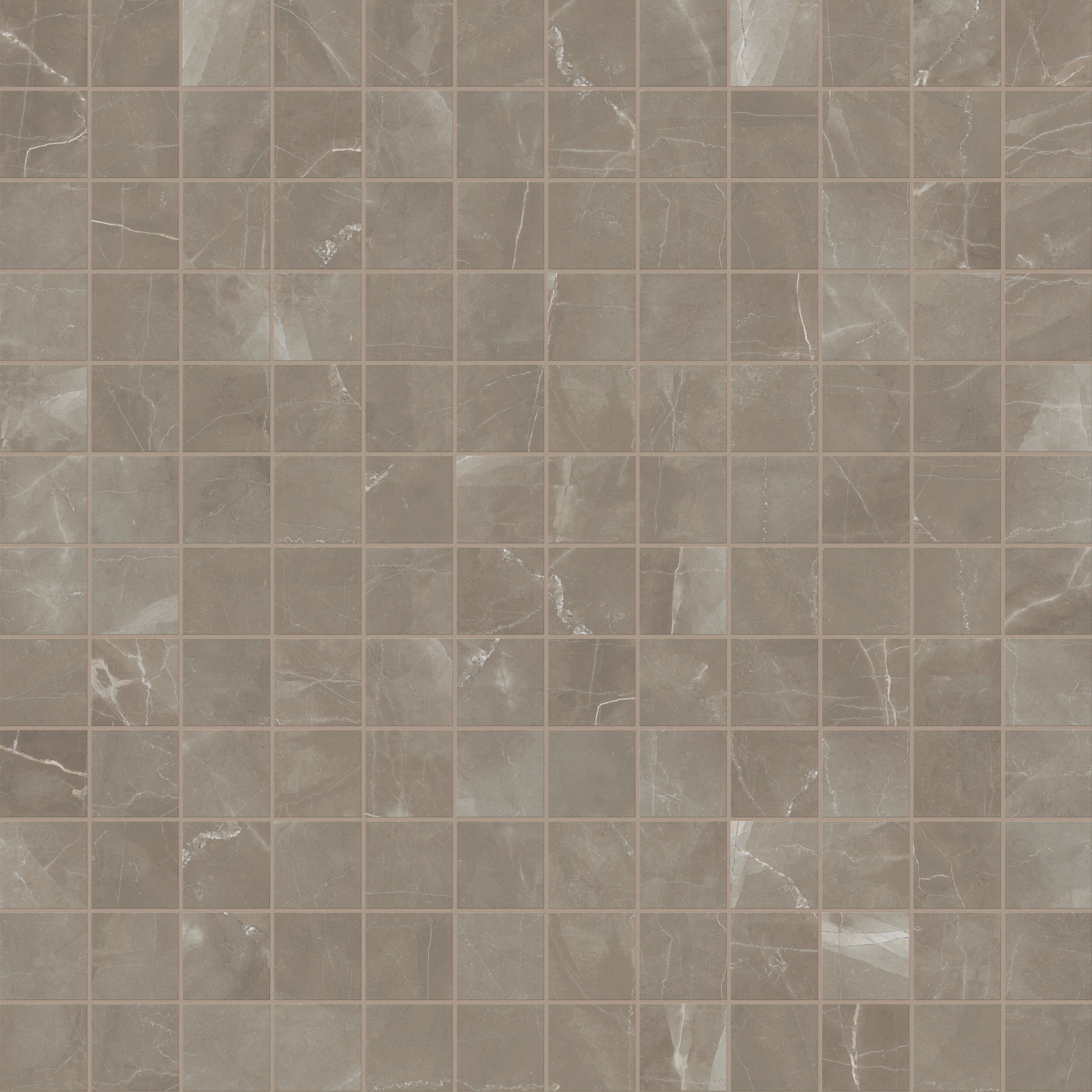 Leona 4 x 4 Polished Porcelain Mosaic Tile in Amani Bronze