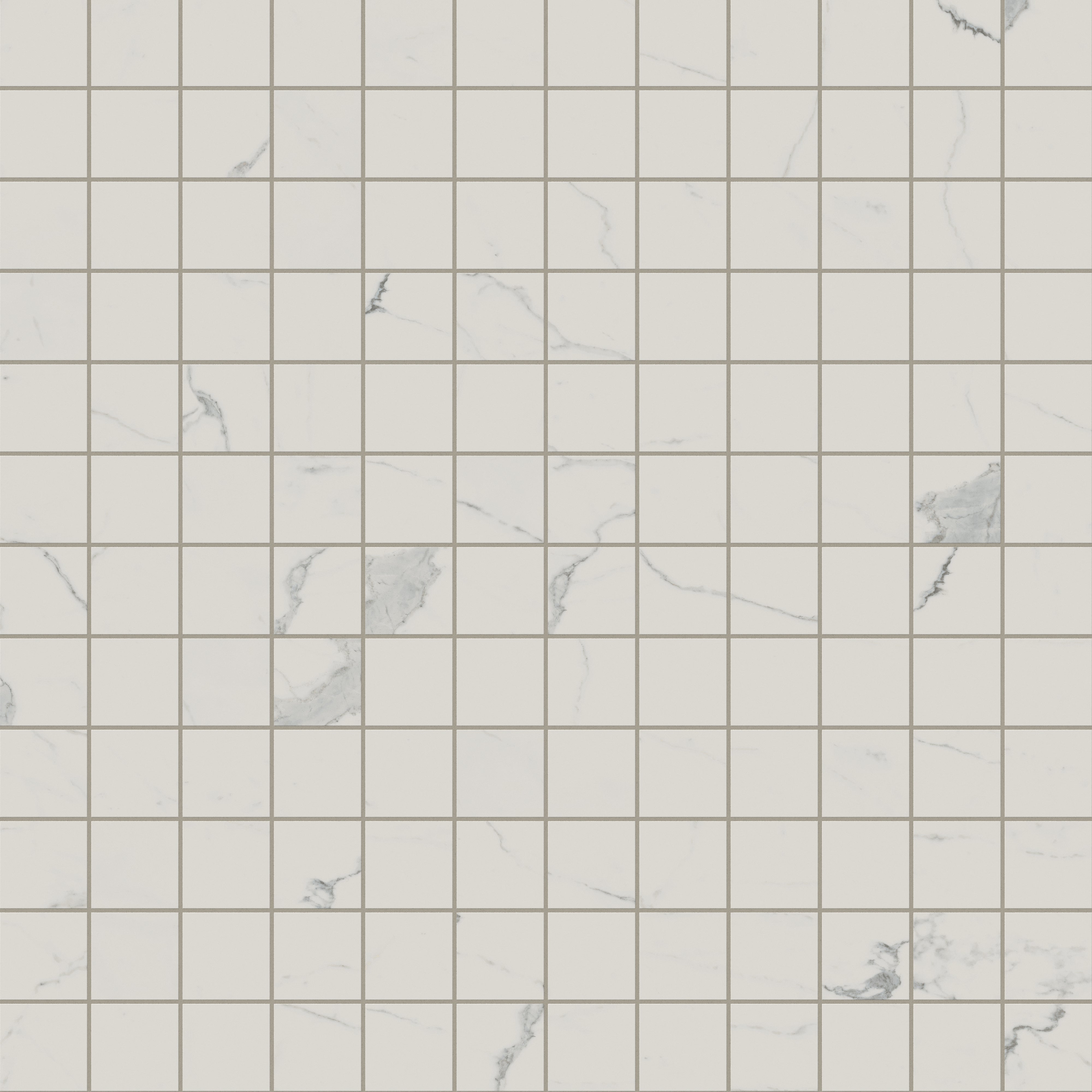 Leona 4 x 4 Polished Porcelain Mosaic Tile in Calacatta