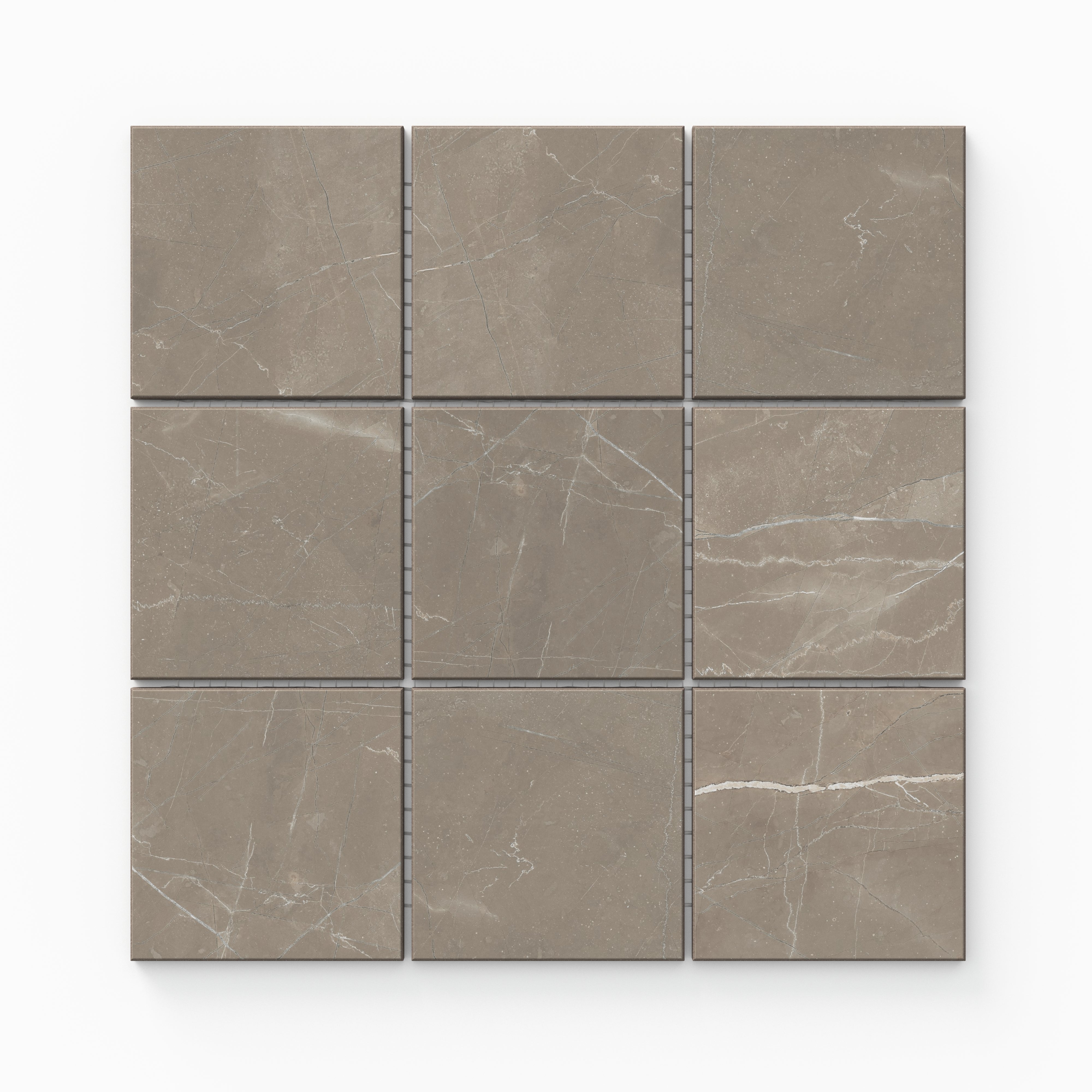 Leona 4 x 4 Matte Porcelain Mosaic Tile in Amani Bronze