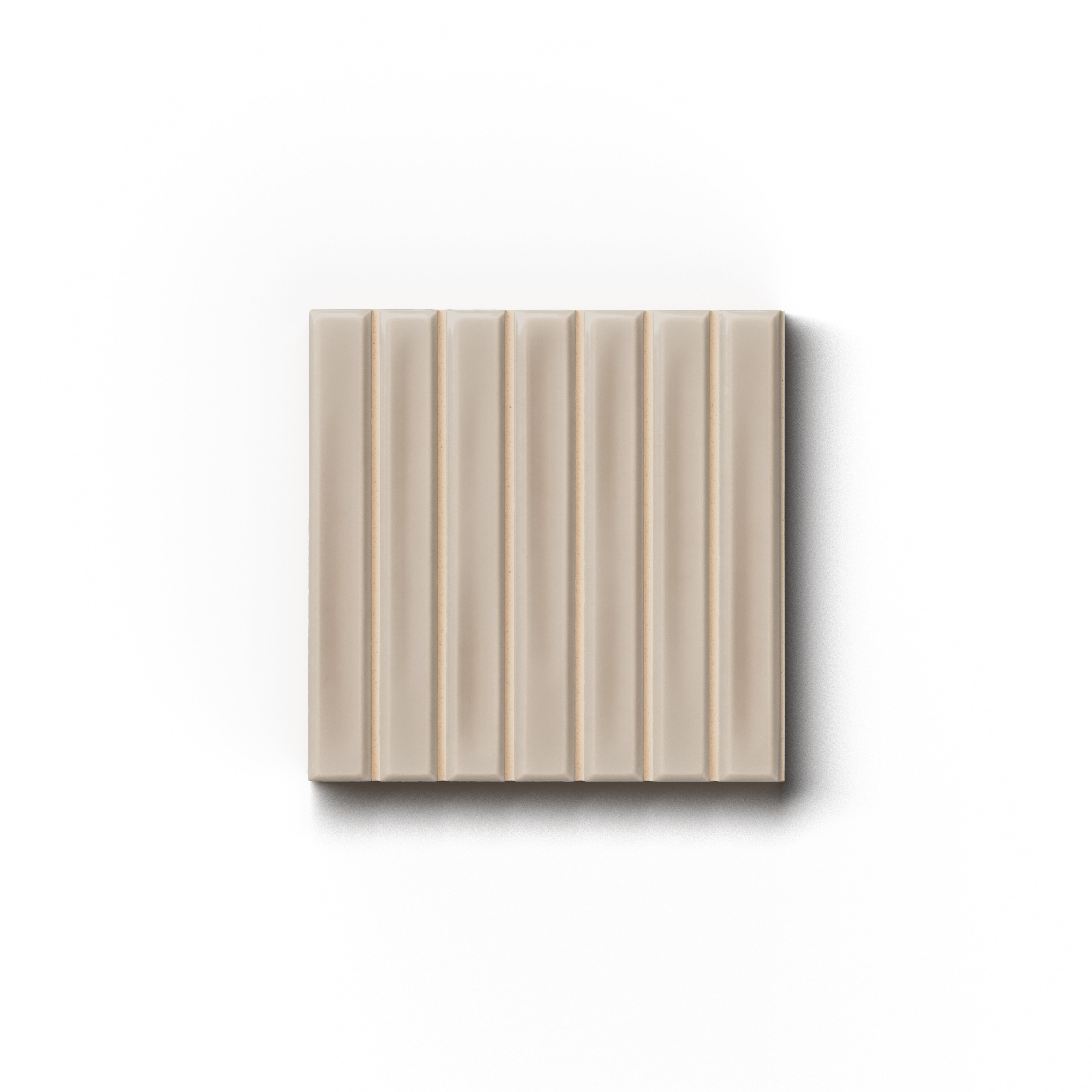 Celia 5 x 5 Glossy in Greige Sample