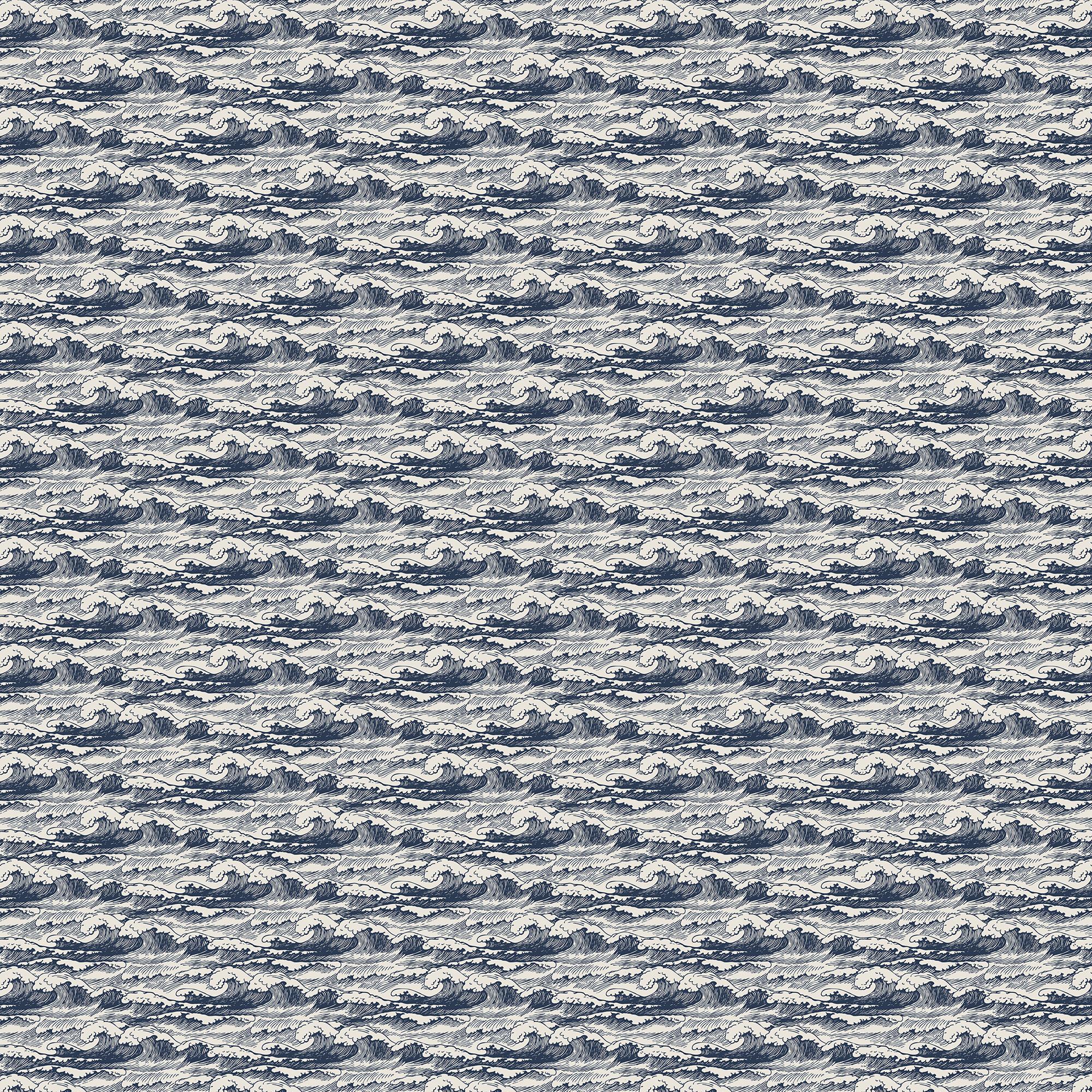 Newport Wallpaper in Navy II, 52" x 132"