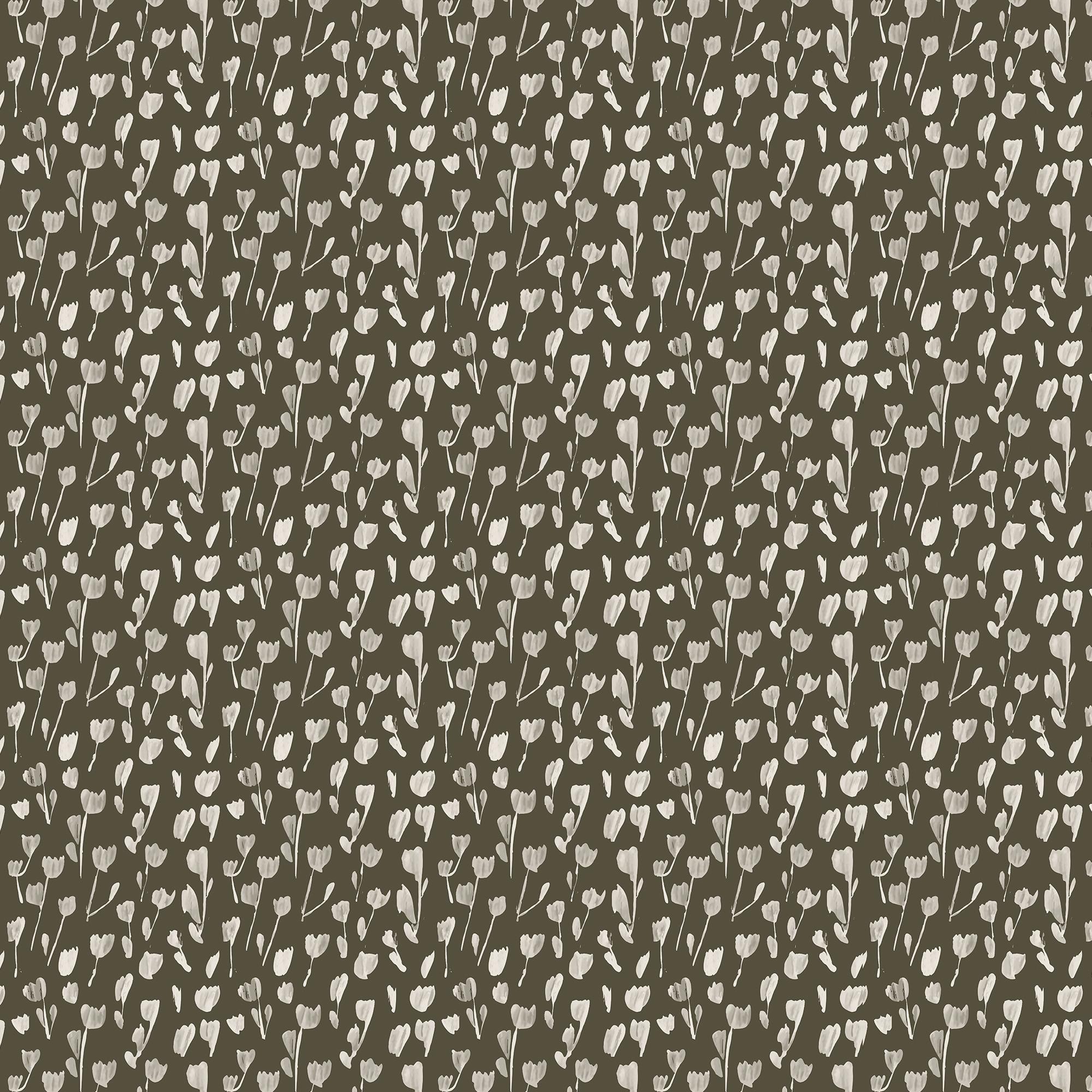 Petaline Wallpaper in Olive II, 52" x 132"