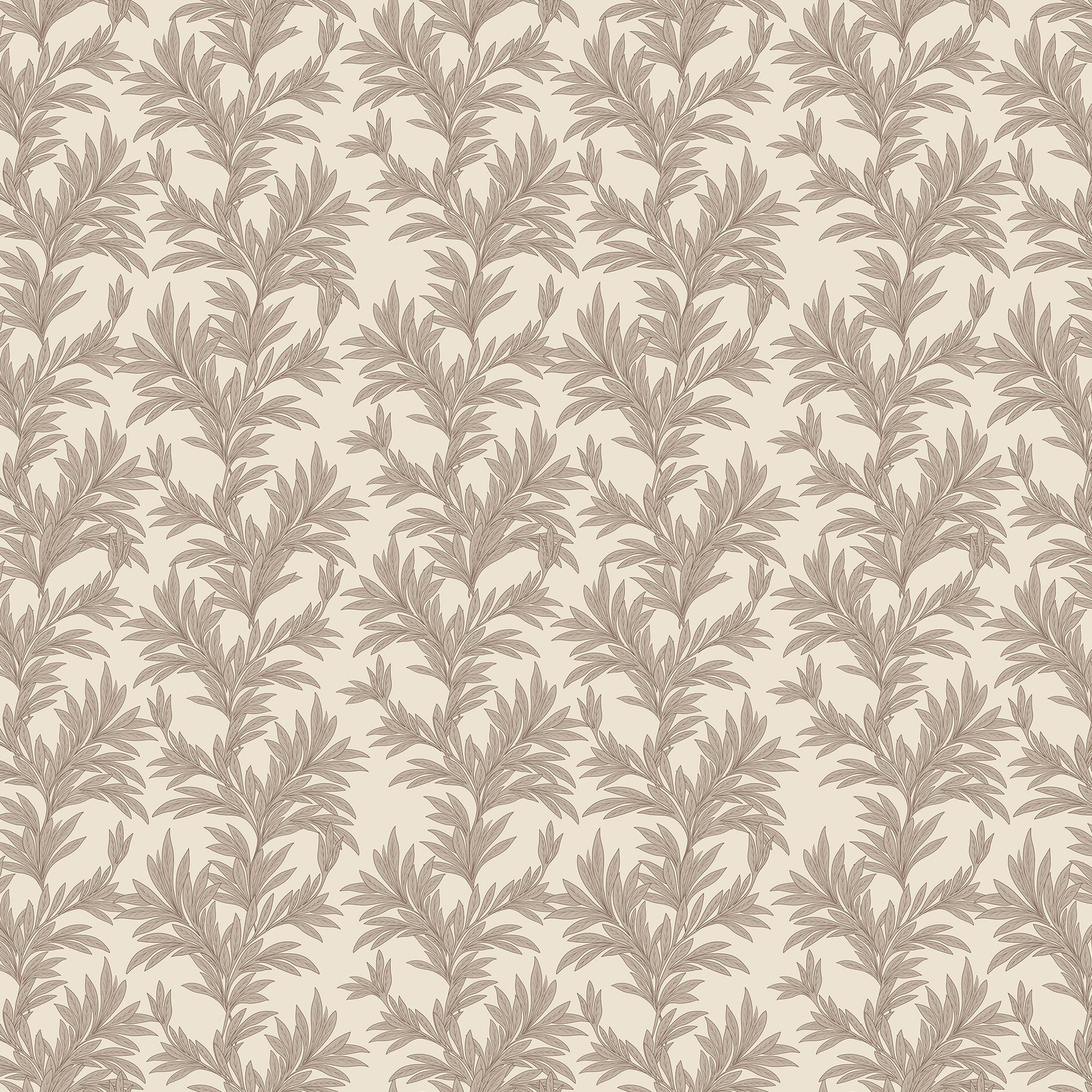 Bower Wallpaper in Taupe II, 52" x 132"