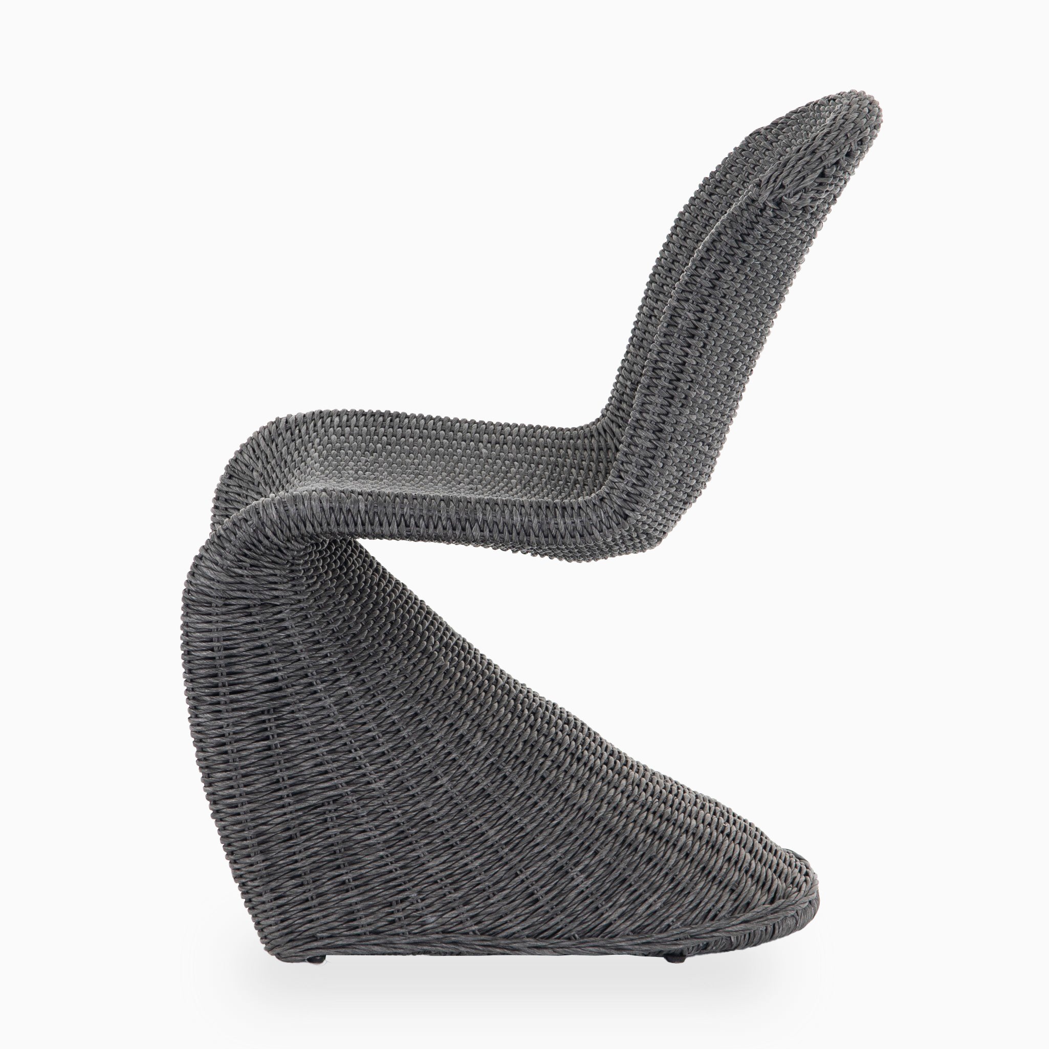 Calandor Outdoor Dining Chair in Vintage Coal