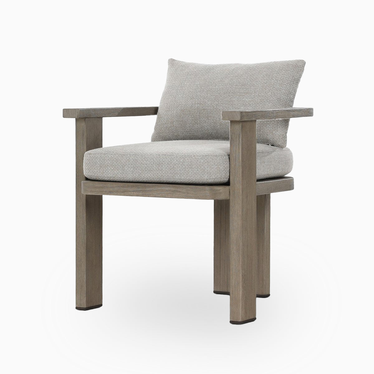 Hightide Outdoor Dining Armchair in Stained Aged Grey/Haynes Fog