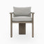Hightide Outdoor Dining Armchair in Stained Aged Grey/Haynes Fog