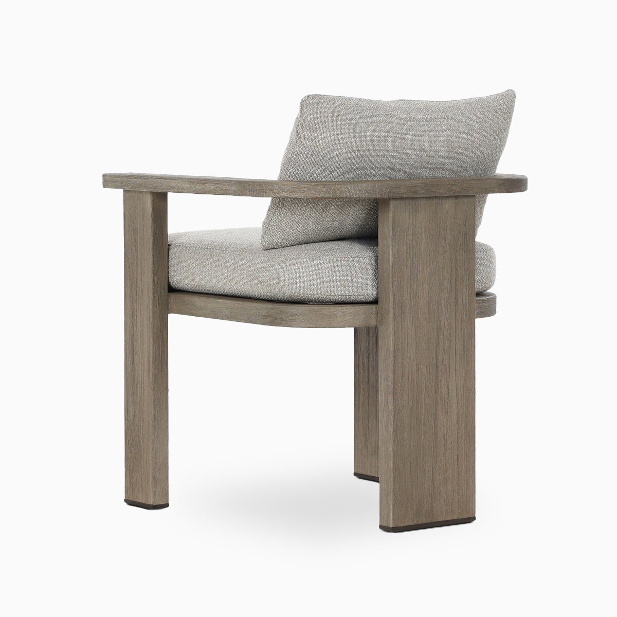 Hightide Outdoor Dining Armchair in Stained Aged Grey/Haynes Fog