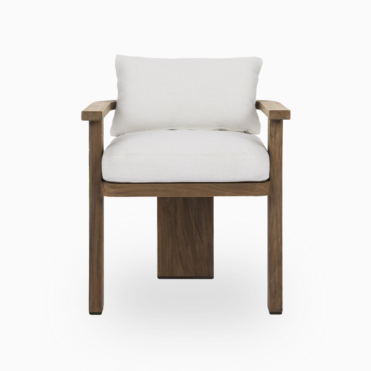 Hightide Outdoor Dining Armchair in Stained Aged Grey/Alessi Linen
