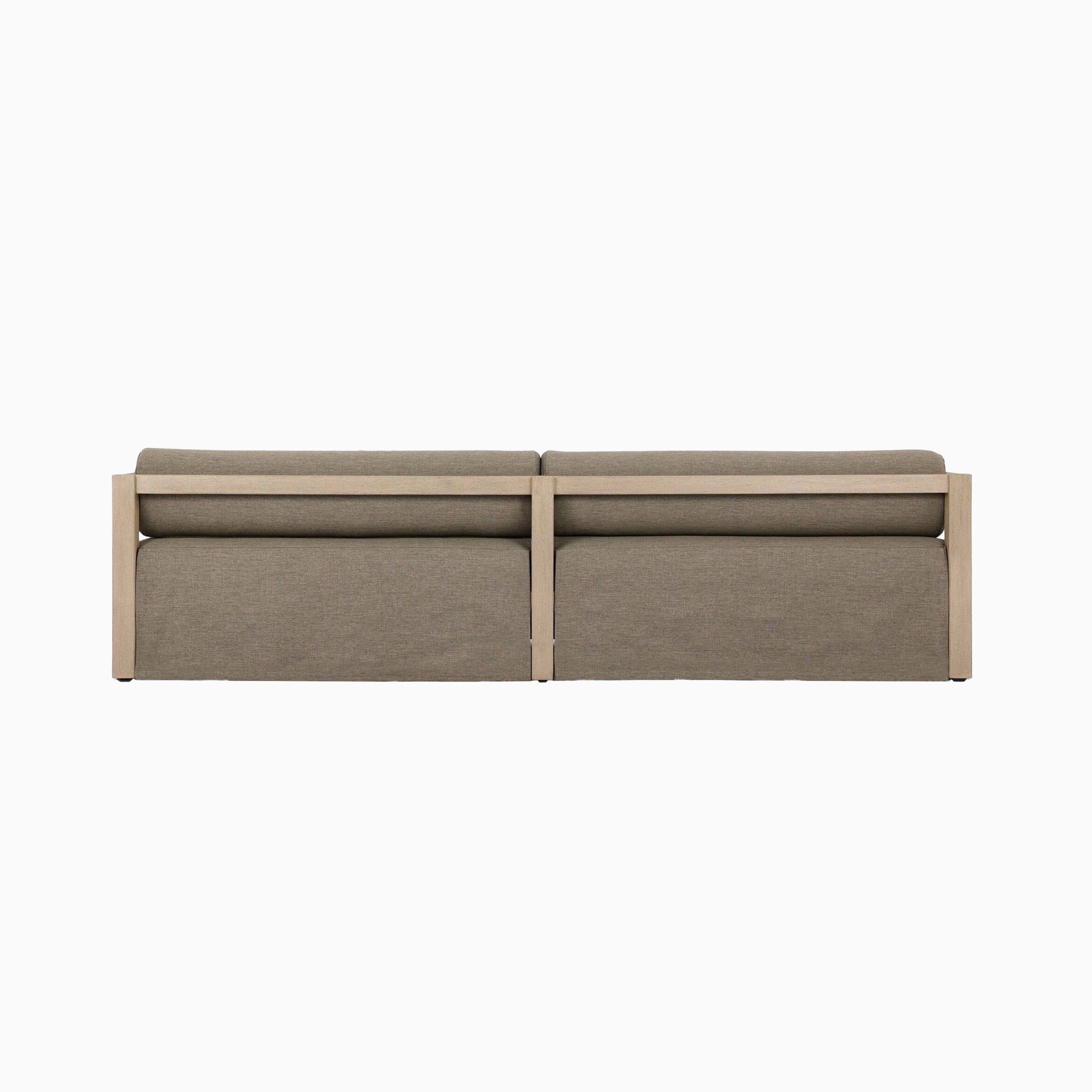 Riverton Outdoor Sofa in Alessi Fawn, 106"