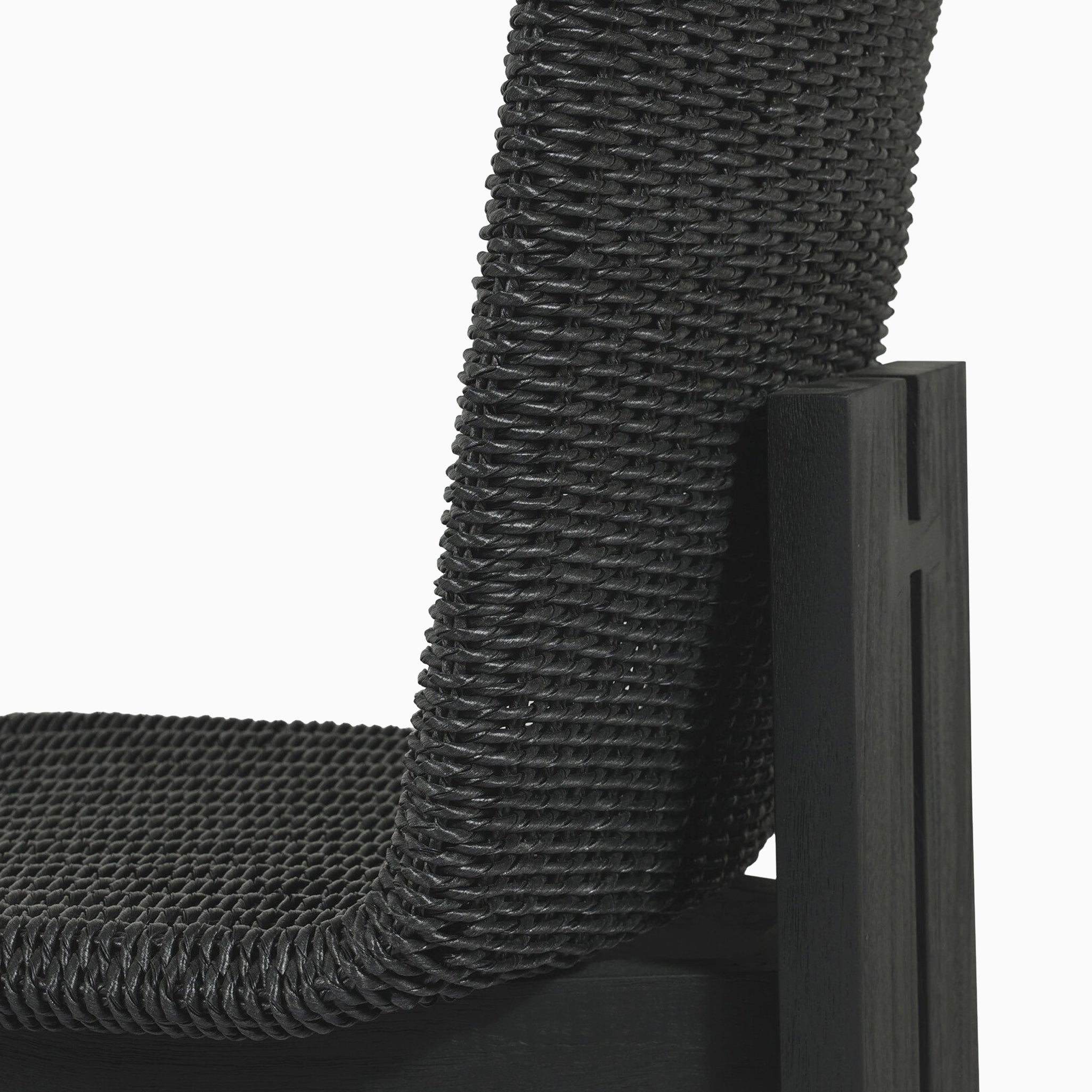 Marinell Outdoor Dining Chair in Faux Black Hyacinth