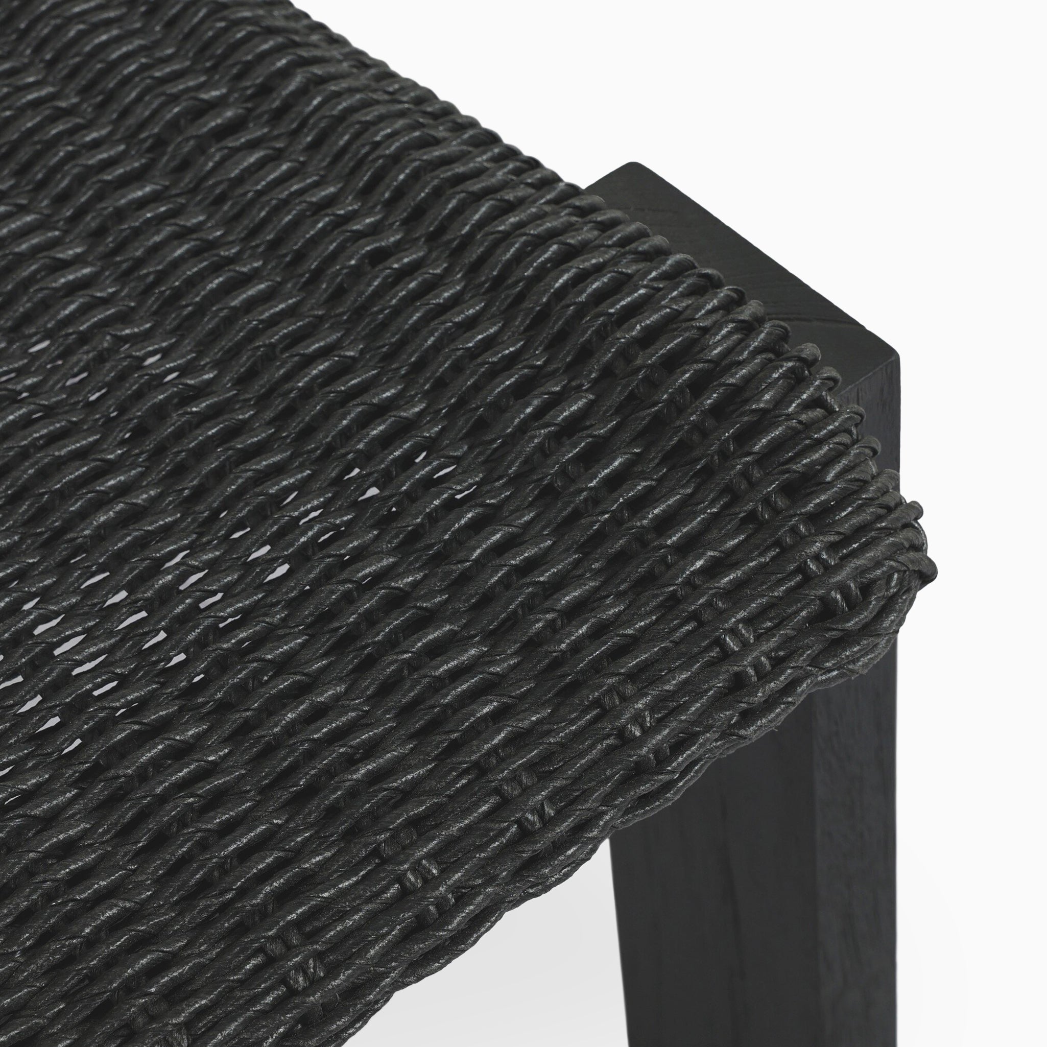 Marinell Outdoor Dining Chair in Faux Black Hyacinth
