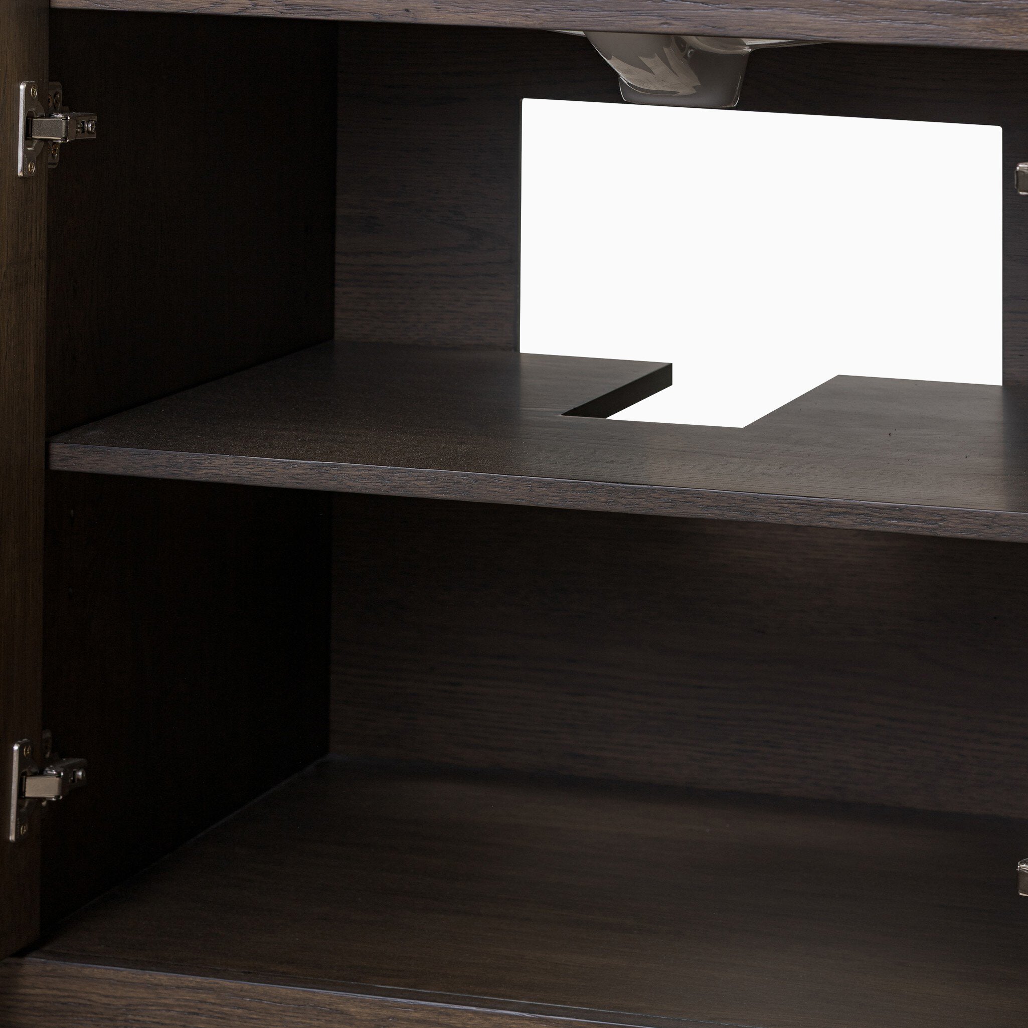 Alisa 72" Double Vanity in Satin Espresso Oak Veneer with Carrara Marble Top