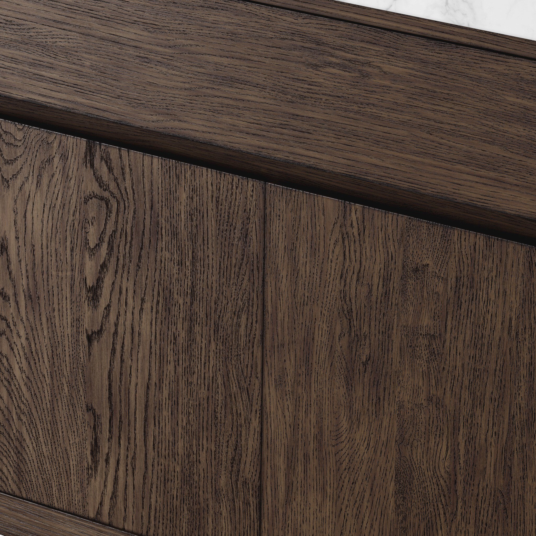 Alisa 36" Single Vanity in Satin Espresso Oak Veneer with Carrara Marble Top