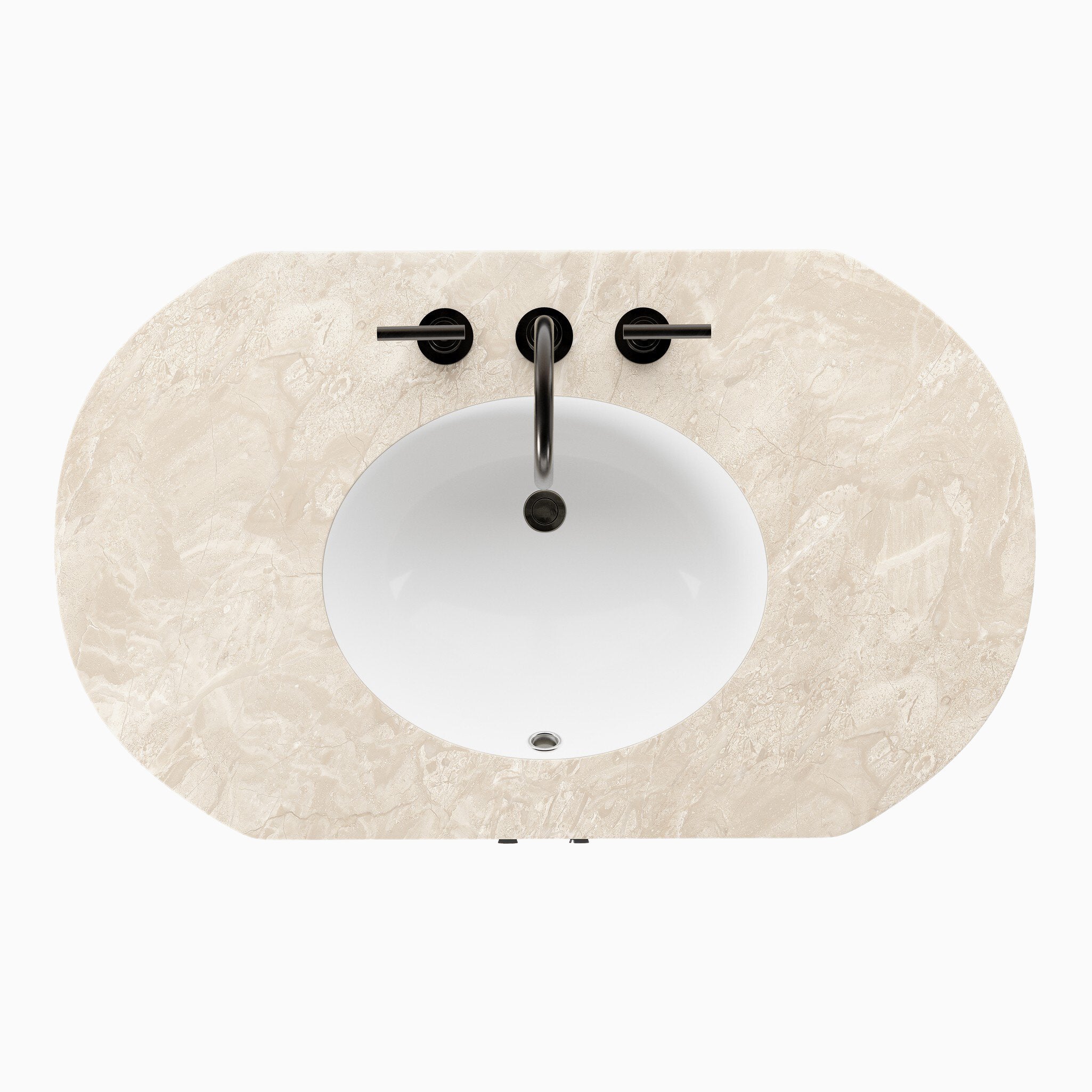 Tessa 40" Single Vanity in Washed Natural Veneer with Sand Marble Top