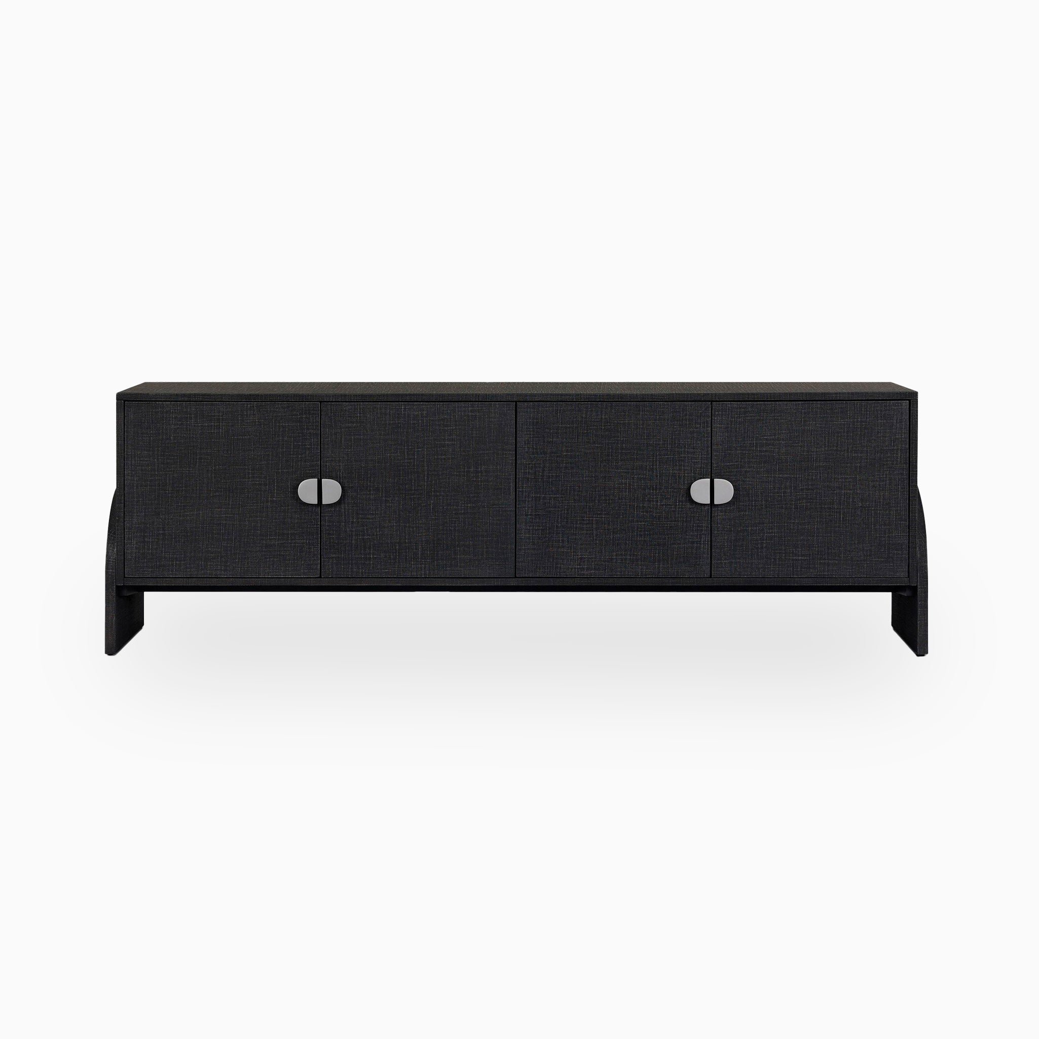 Bayfield Media Console in Black Linen
