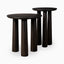 Oxford Nesting End Table Set in Smoked Black