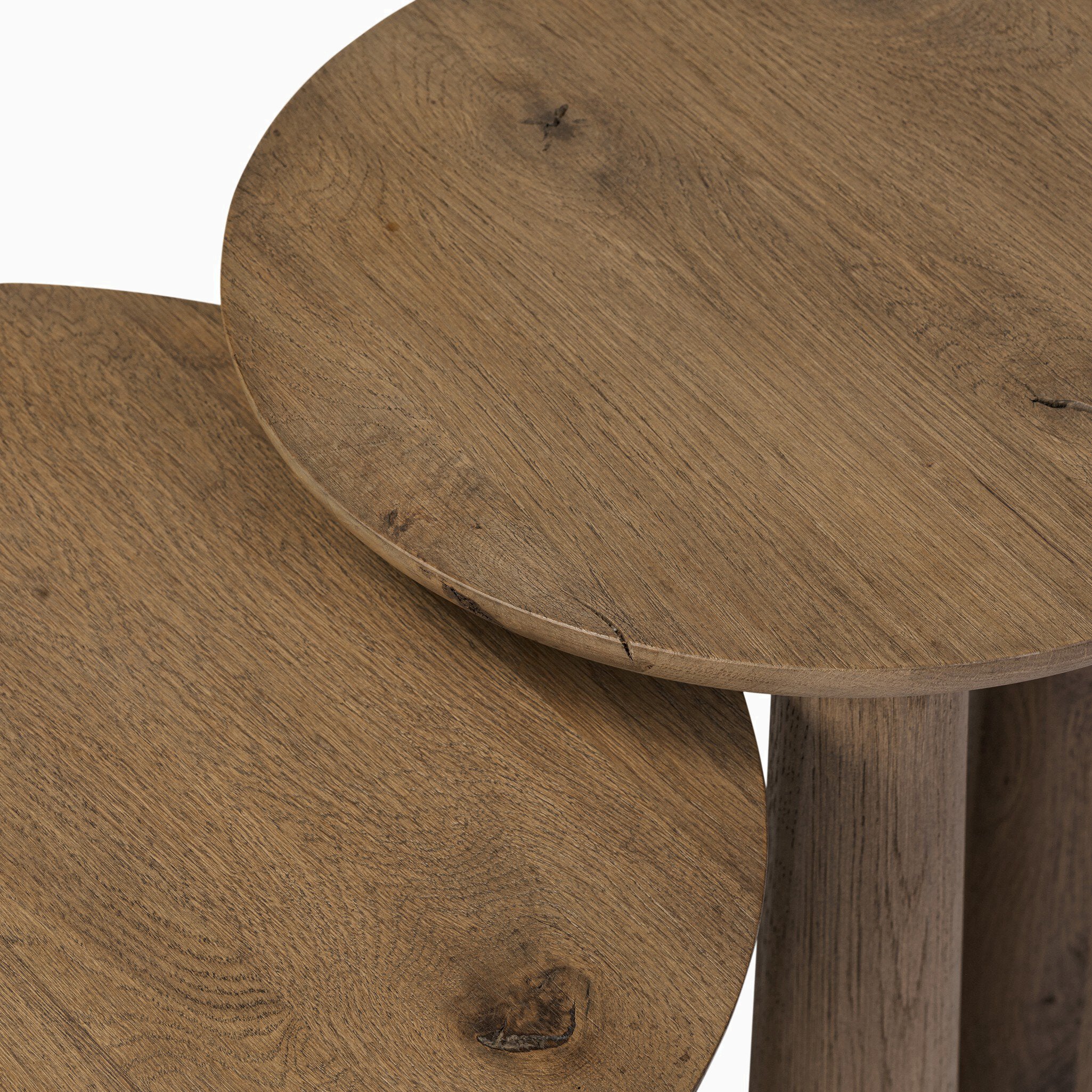 Oxford Nesting End Table Set in Drifted Oak