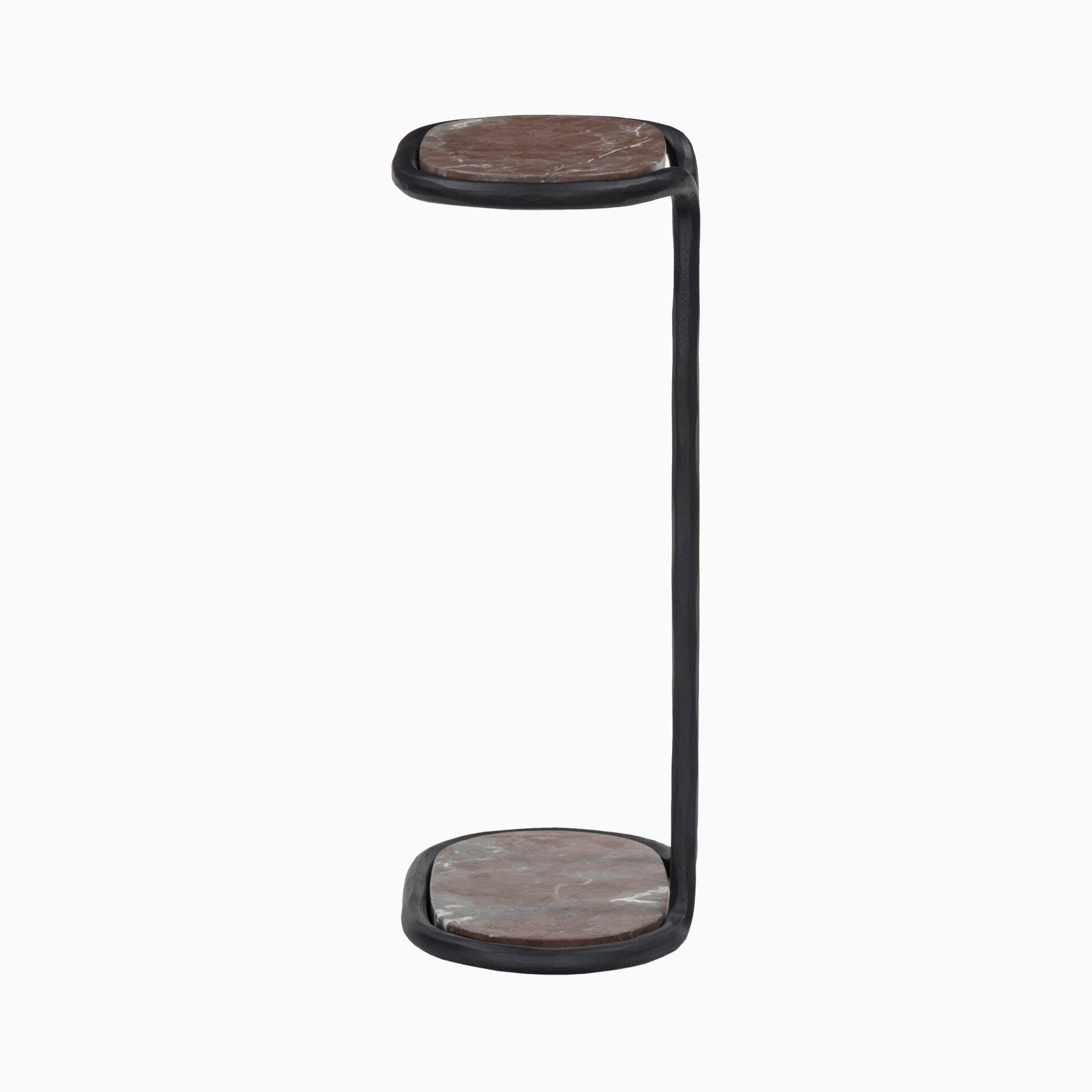 Pendleton End Table in Textured Smoke and Russet