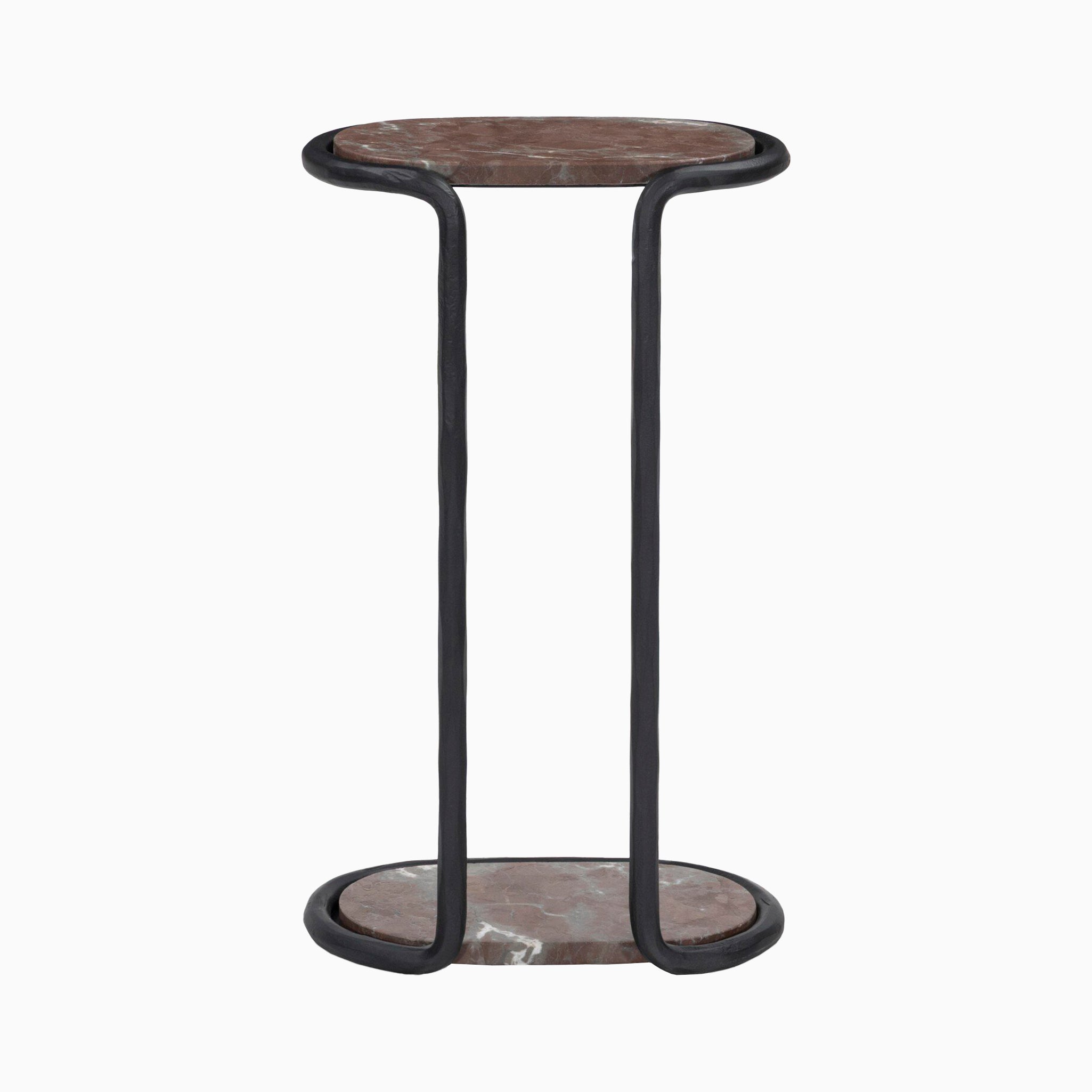 Pendleton End Table in Textured Smoke and Russet