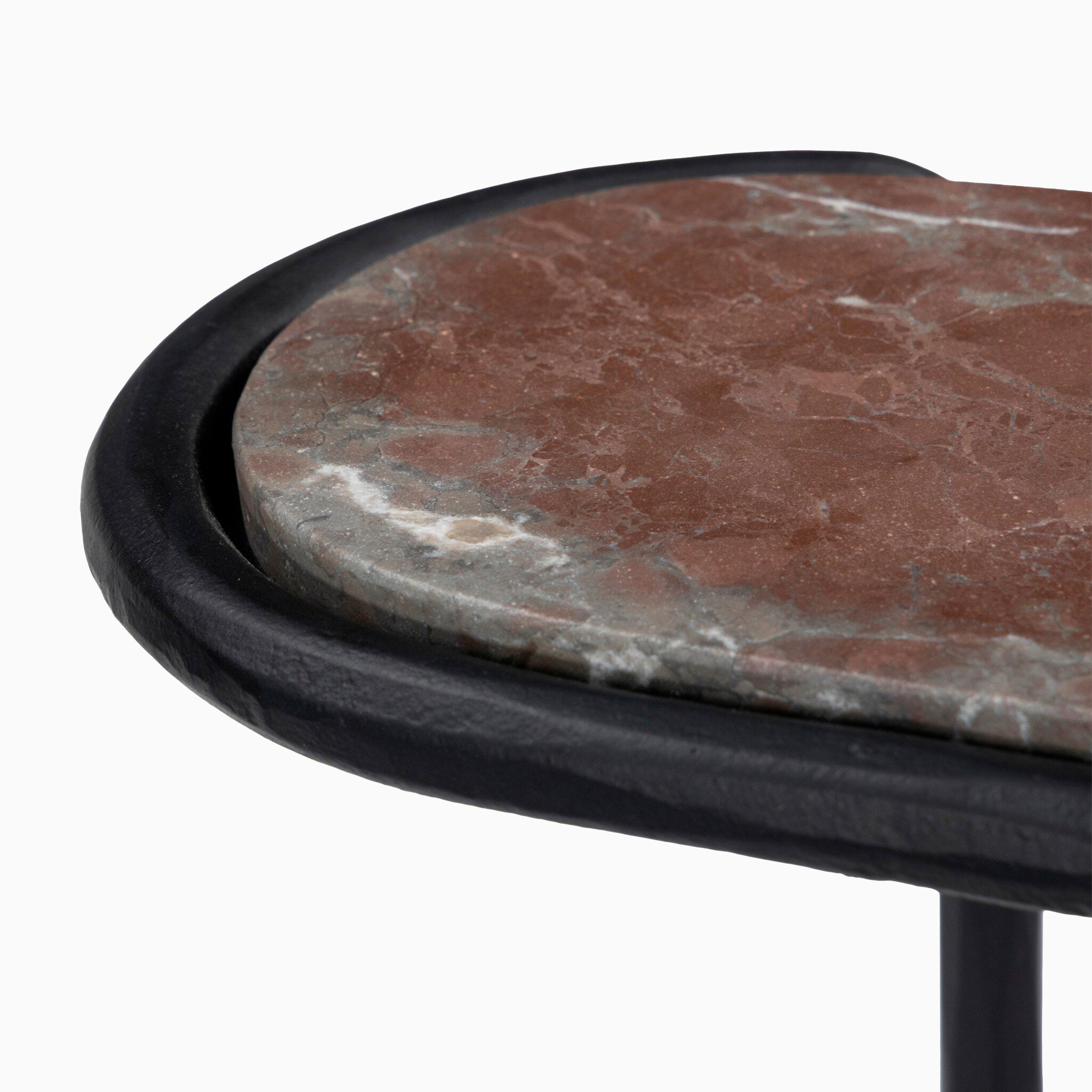 Pendleton End Table in Textured Smoke and Russet