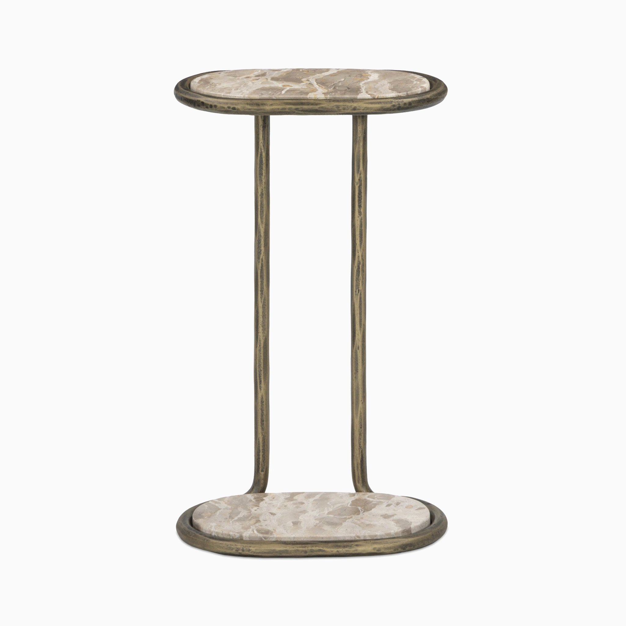 Pendleton End Table in Fossil Marble