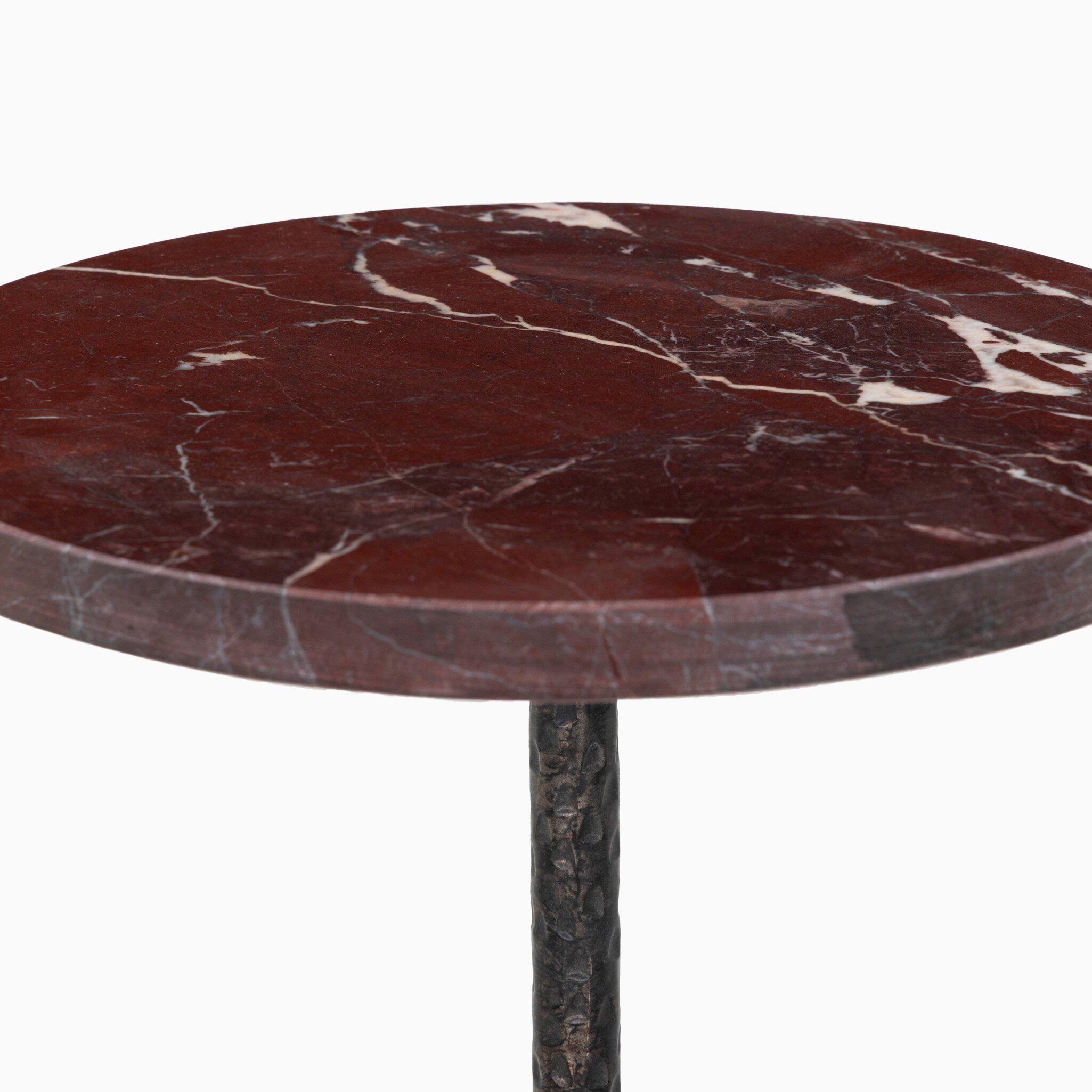 Sanders End Table in Cordovan Marble