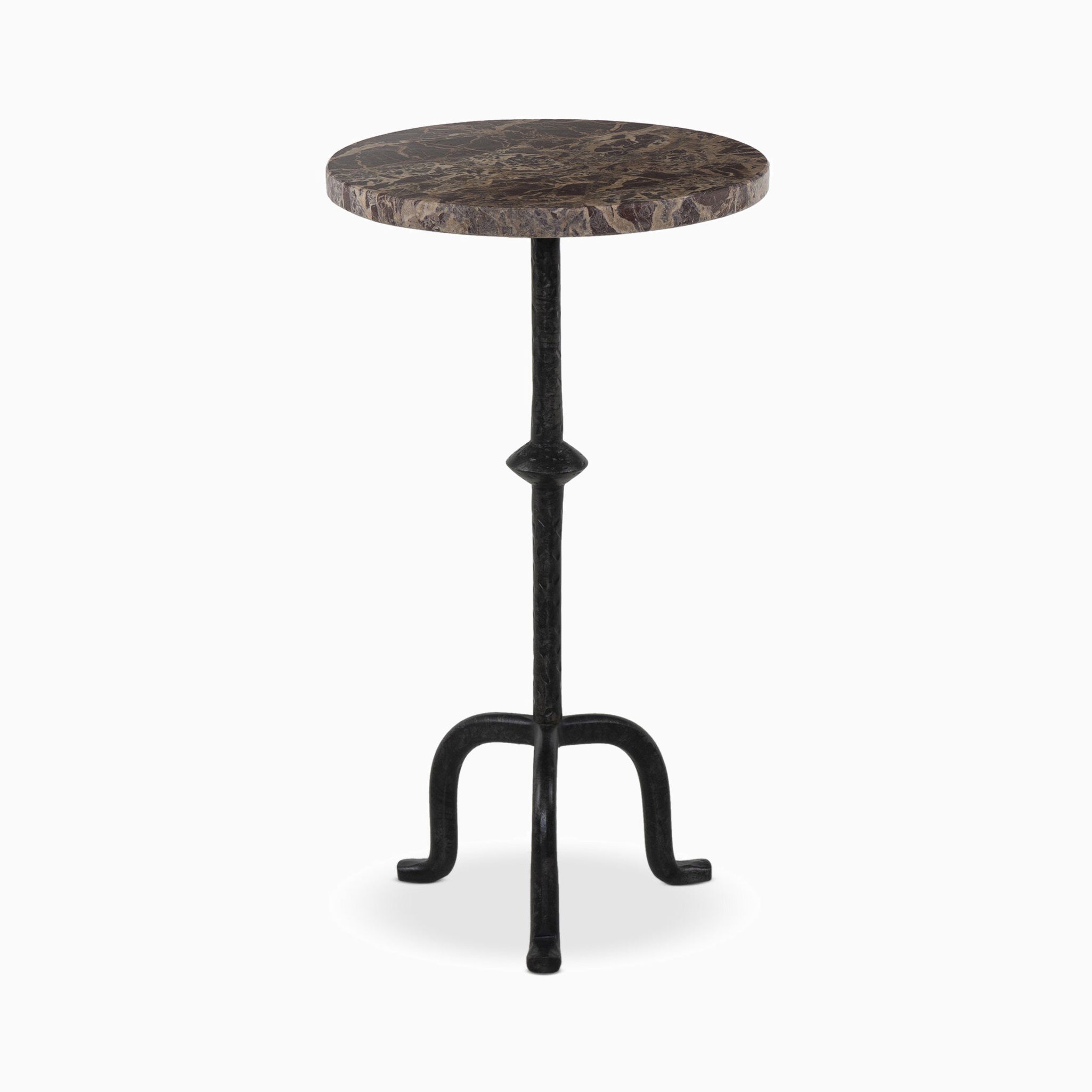 Sanders End Table in Garnet Marble