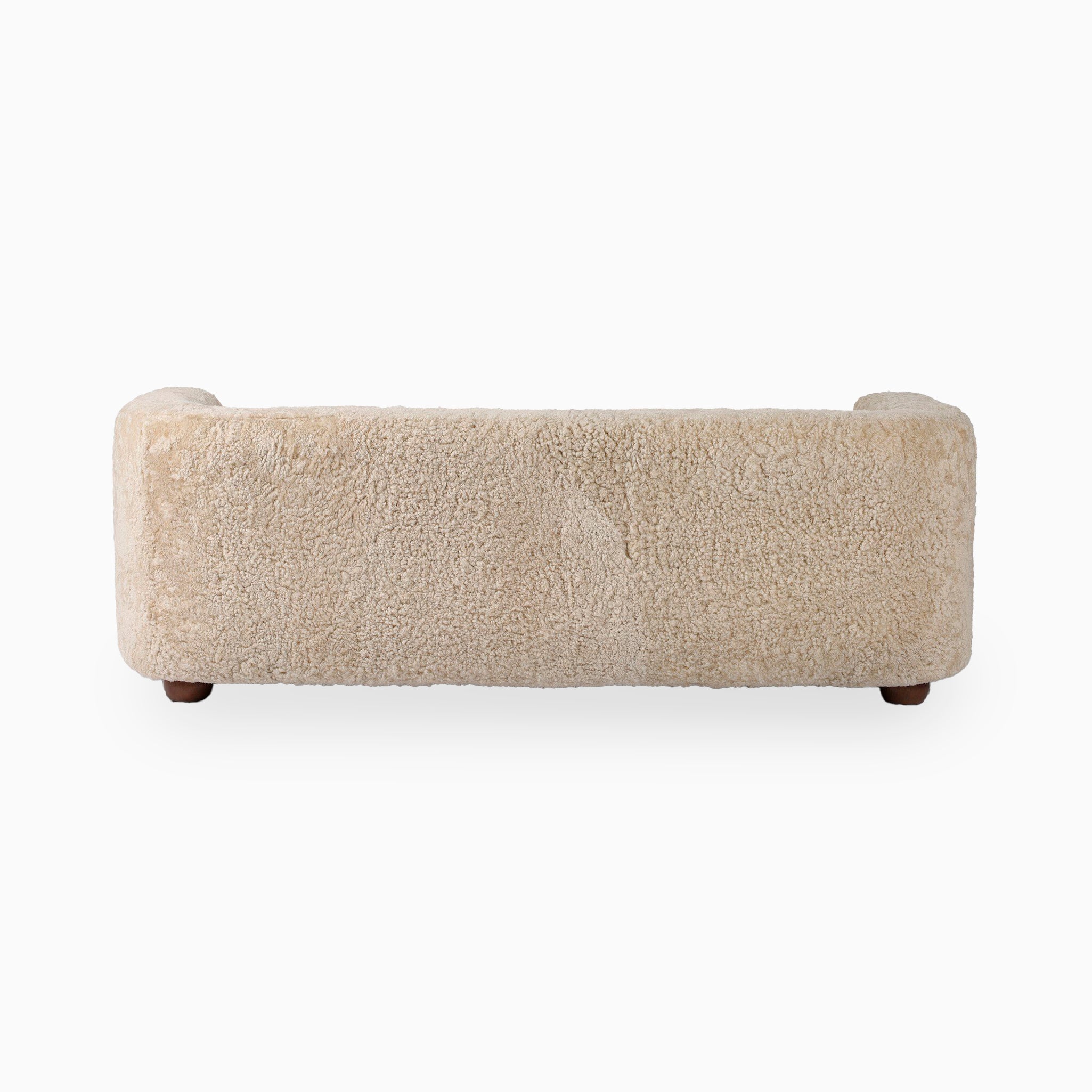 Taney Sofa in Beige Shearling