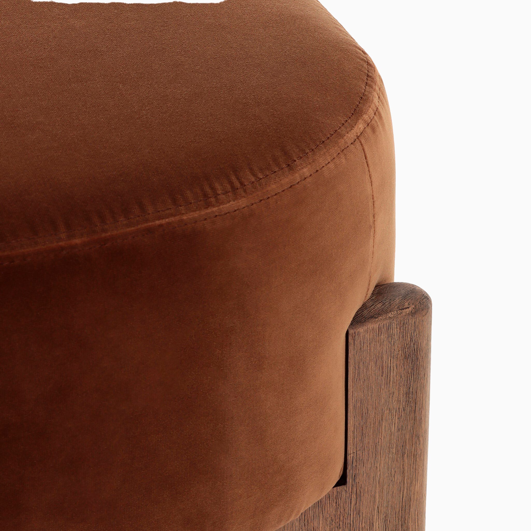 Amira Accent Stool in Surrey Ochre