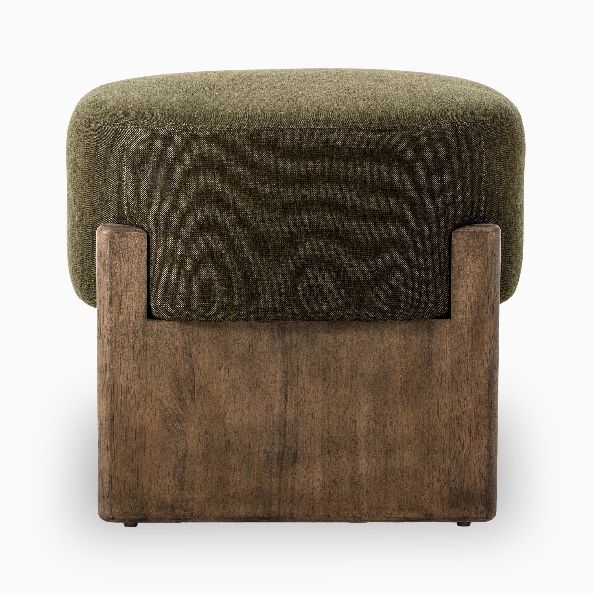 Amira Accent Stool in Sutton Olive