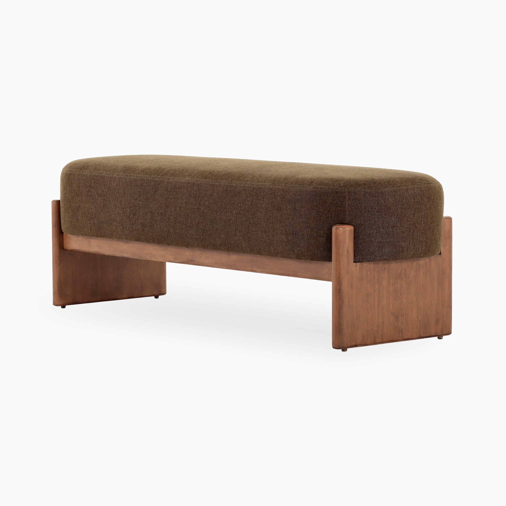 Amira Accent Bench in Sutton Olive, 60"